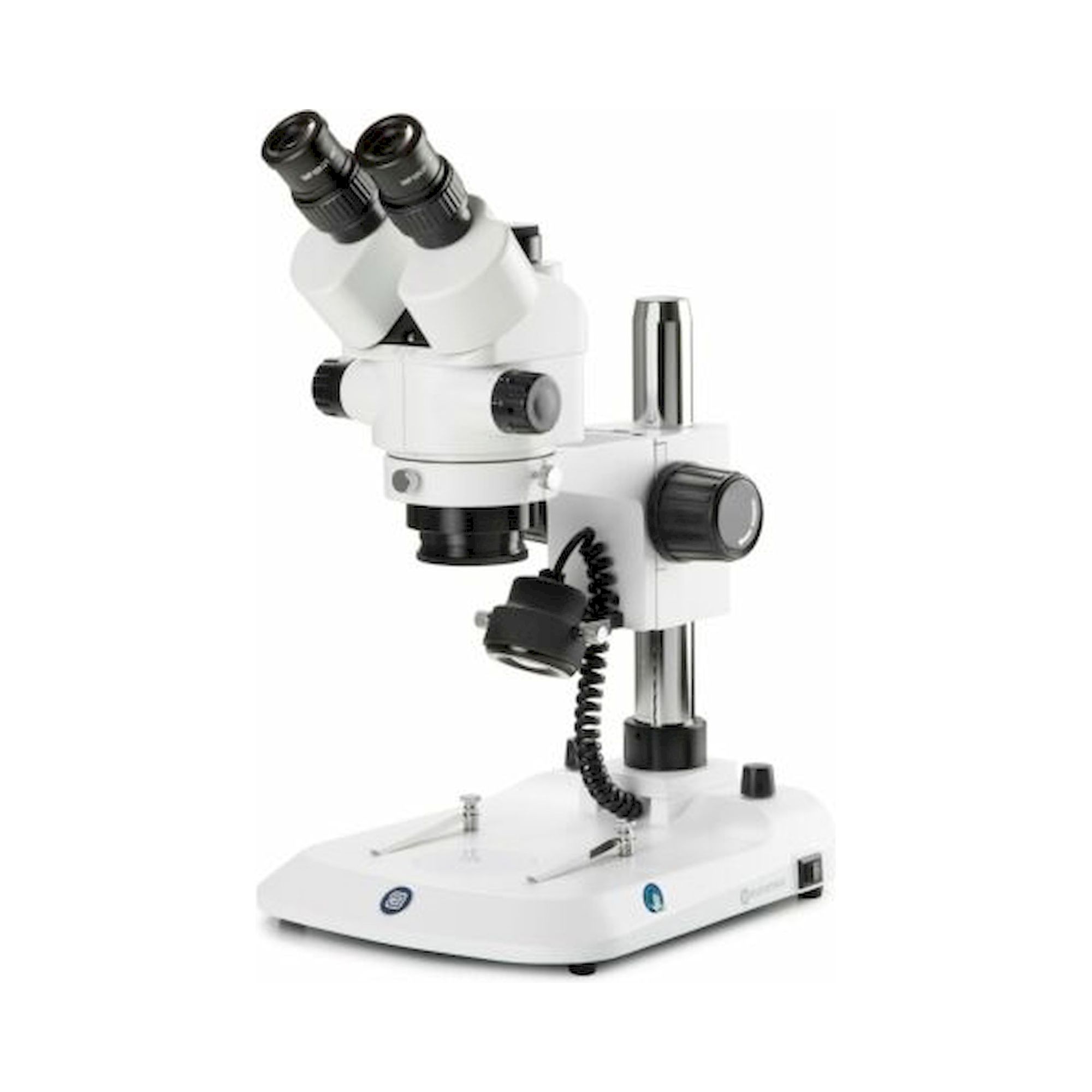 Euromex SB.1703-P. Stereomikroskop StereoBlue EVO 1703-P, trinokular, 0,5x - 5,5x Zoom, Säulenstativ, LED-Beleuchtung