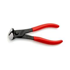 Knipex 68 01 160 SB. Vornschneider mit Kunststoff überzogen, schwarz atramentiert, 160 mm (SB-Karte/Blister)