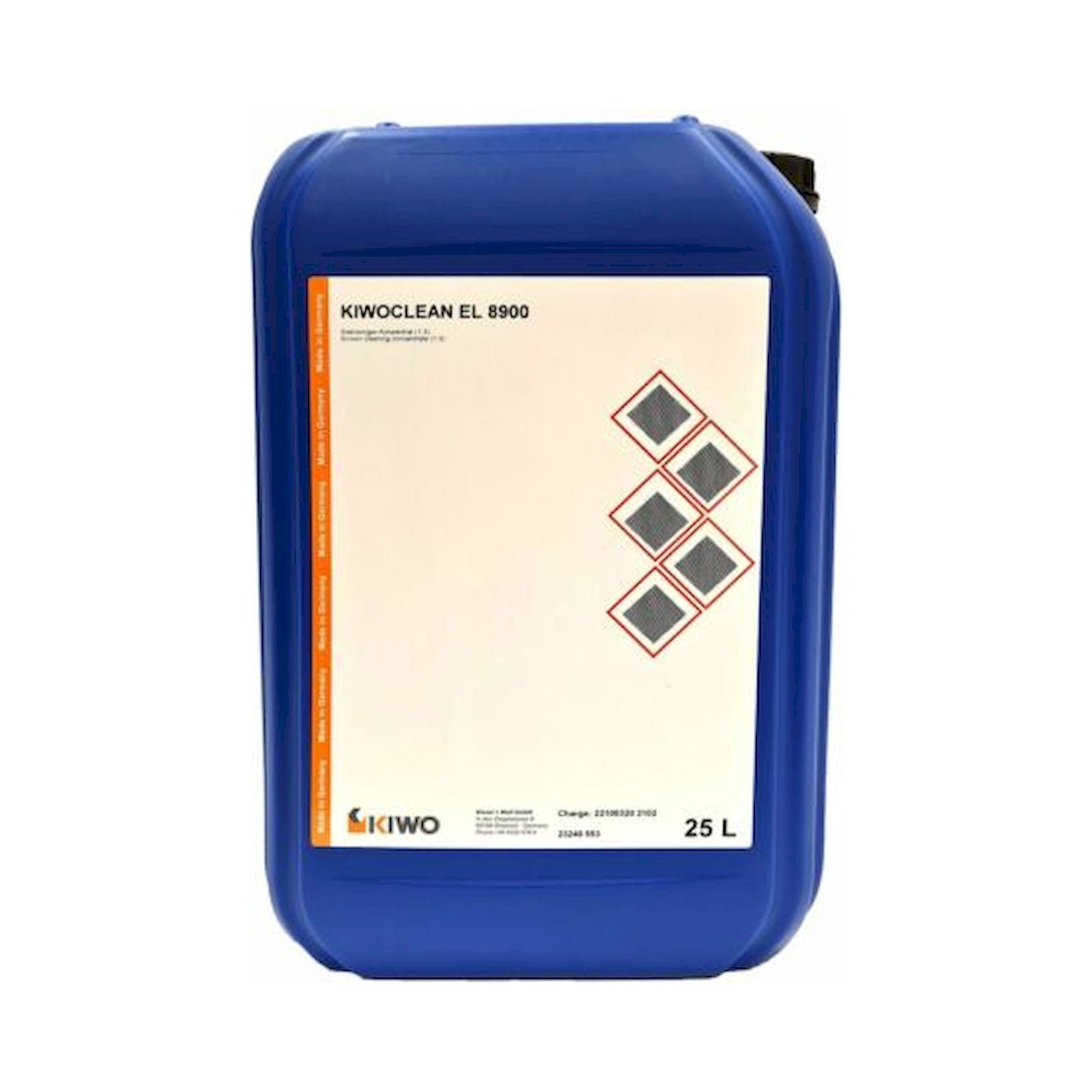 Kiwo 23240 553. KIWOCLEAN EL 8900 2-phasiger Reiniger/Konzentrat (3:1), Metallschablonen, Fehldrucke 25 l