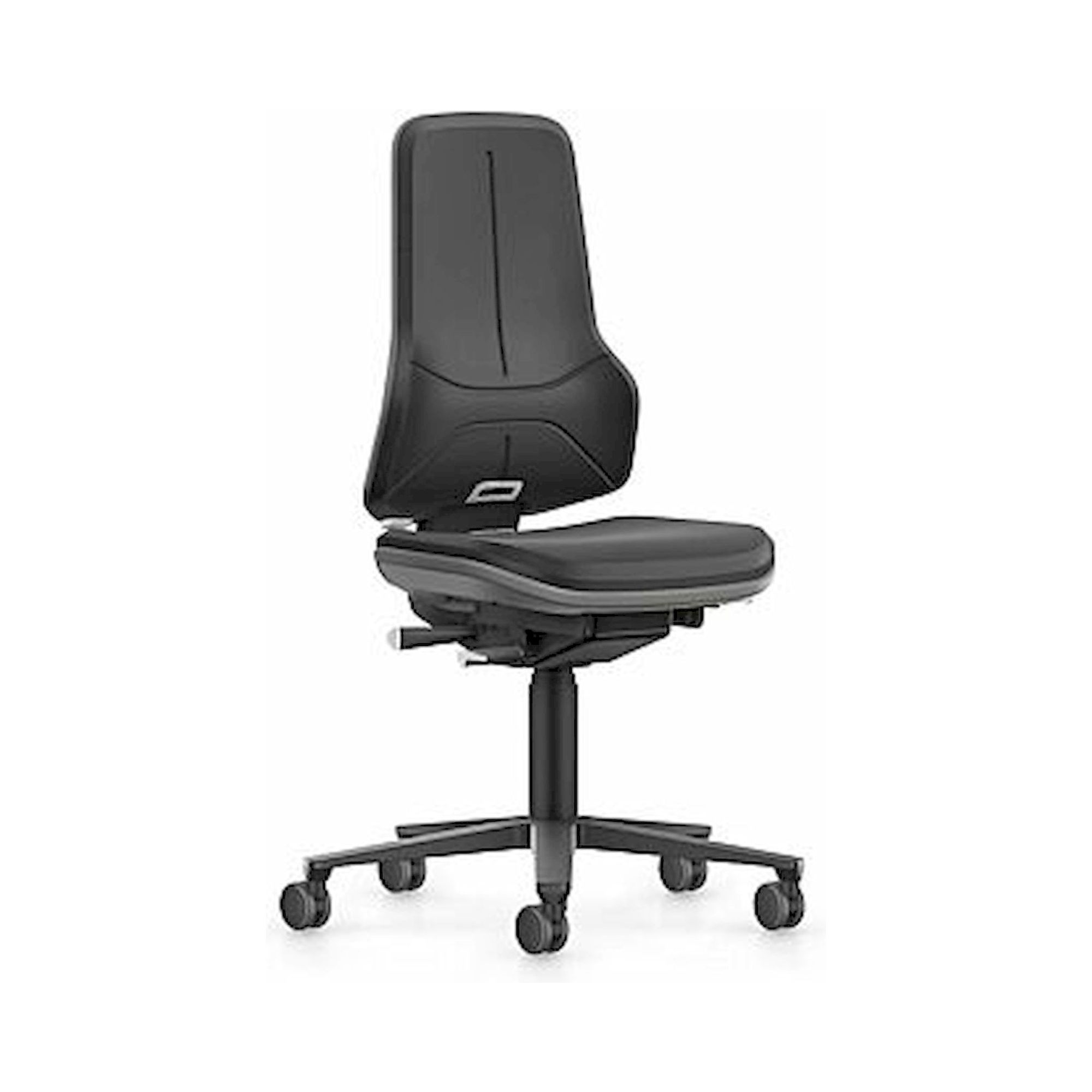 Bimos 9575-2000-3278. NEON XXL, Schwerlast-Arbeitsstuhl, Integralschaum schwarz, Flexband grau