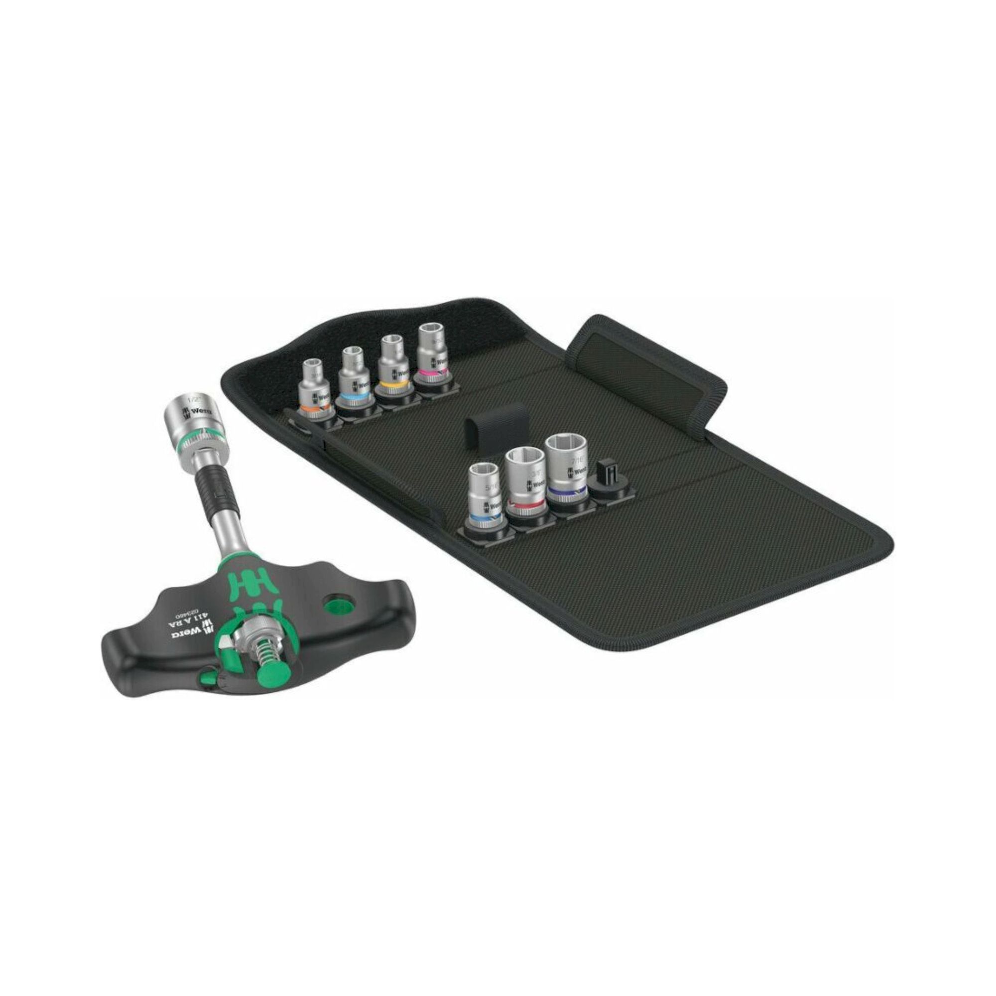 Wera 05057474001. Kraftform Kompakt 400 RA Imperial Set 2, 9-teilig