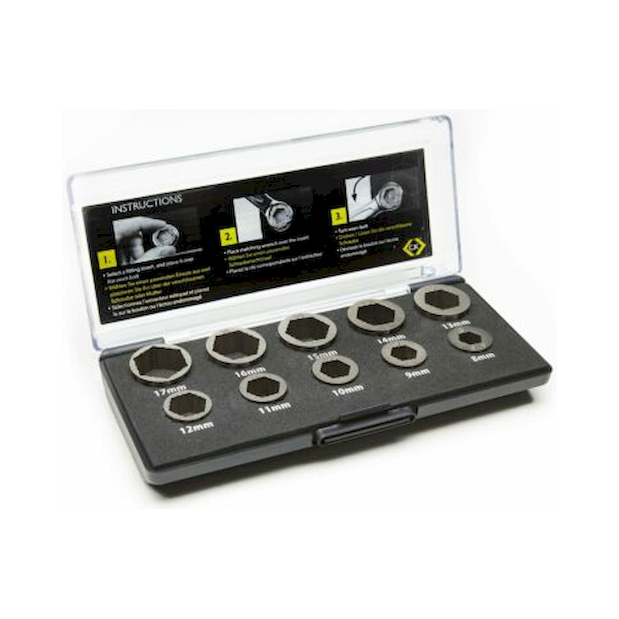 C.K T4360. Extractor set for damaged screws and nuts
