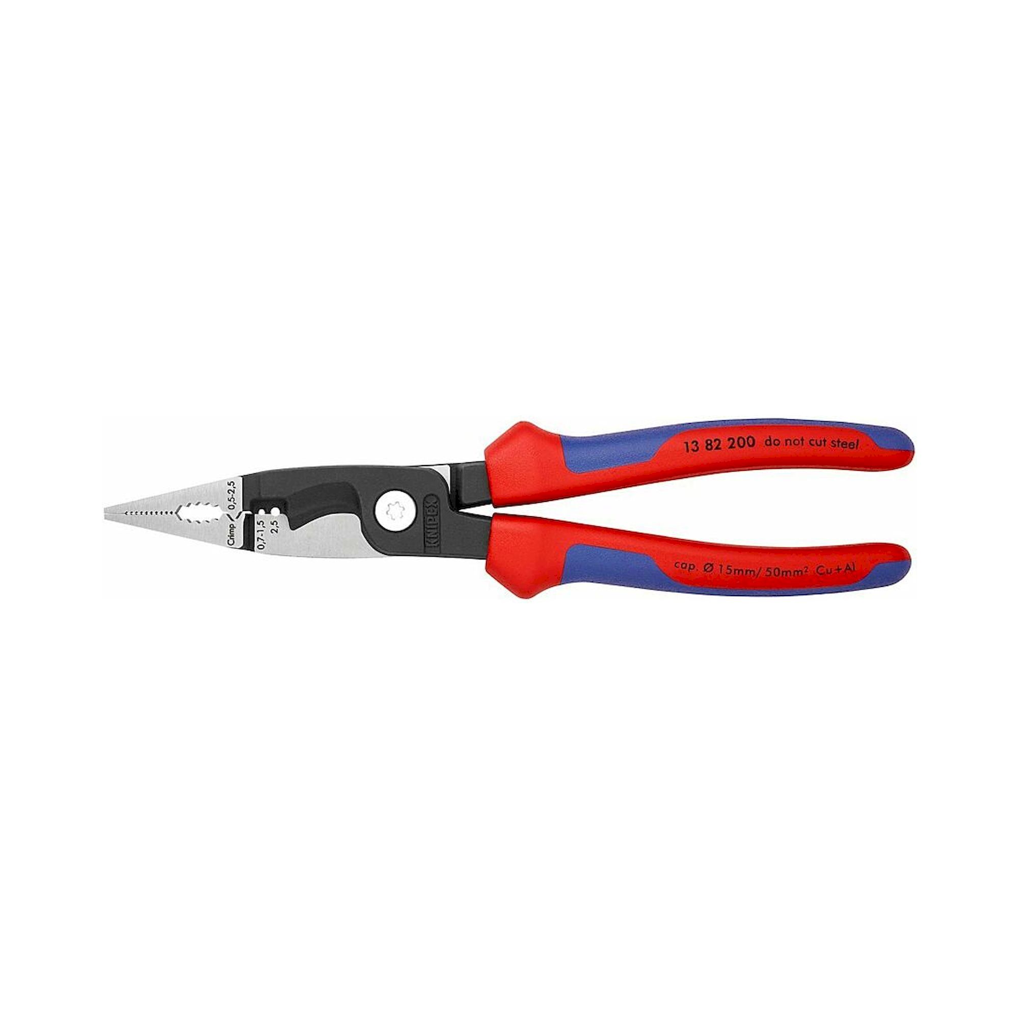 Knipex 13 82 200. Pinces pour installation électrique, atramentées noir