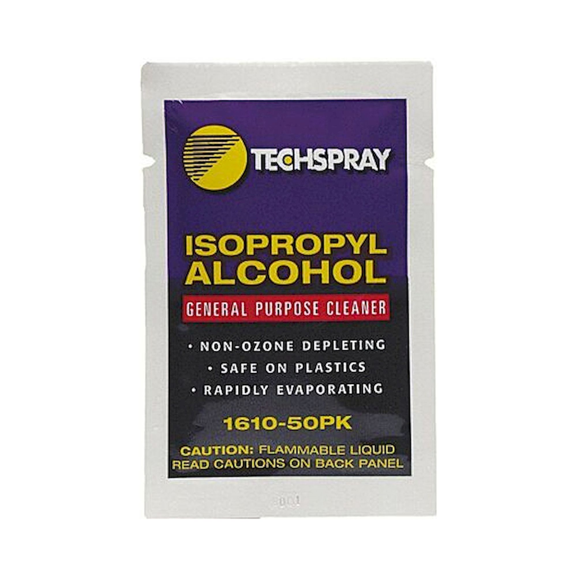 Techspray 1610-50PK. Reinigungstüchermit Isopropyl-Alkohol, 50 Stück