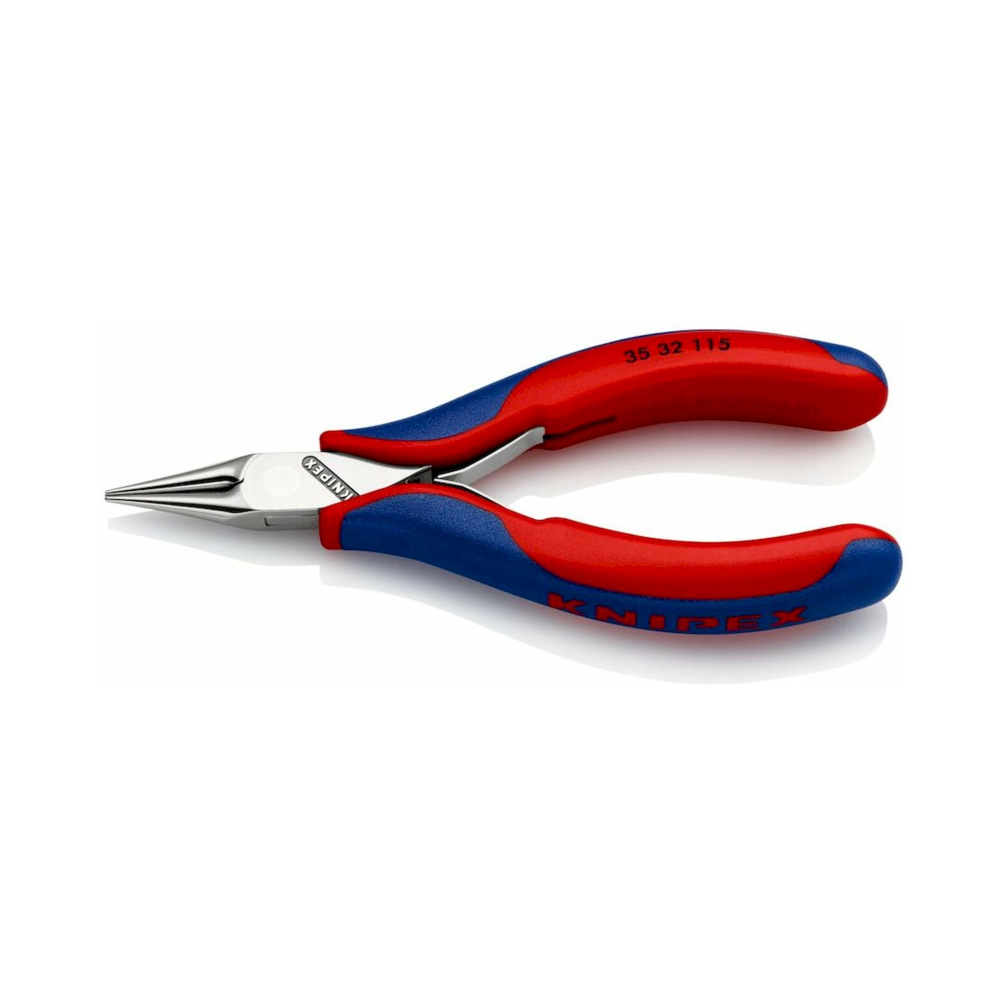Knipex 35 32 115 SB. Elektronik-Greifzange mit Mehrkomponenten-Hüllen, 115 mm (SB-Karte/Blister)