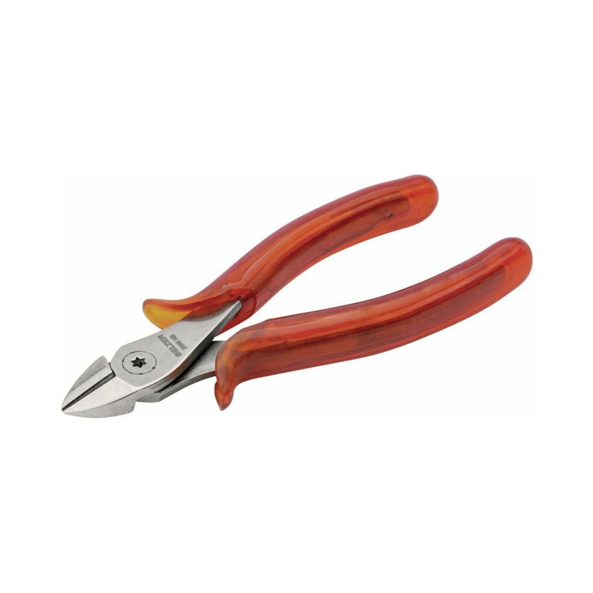 Belzer 2674 NB. Side cutters with cellulose acetate handles, nickel and chrome-plated, for steel wire , 160 mm
