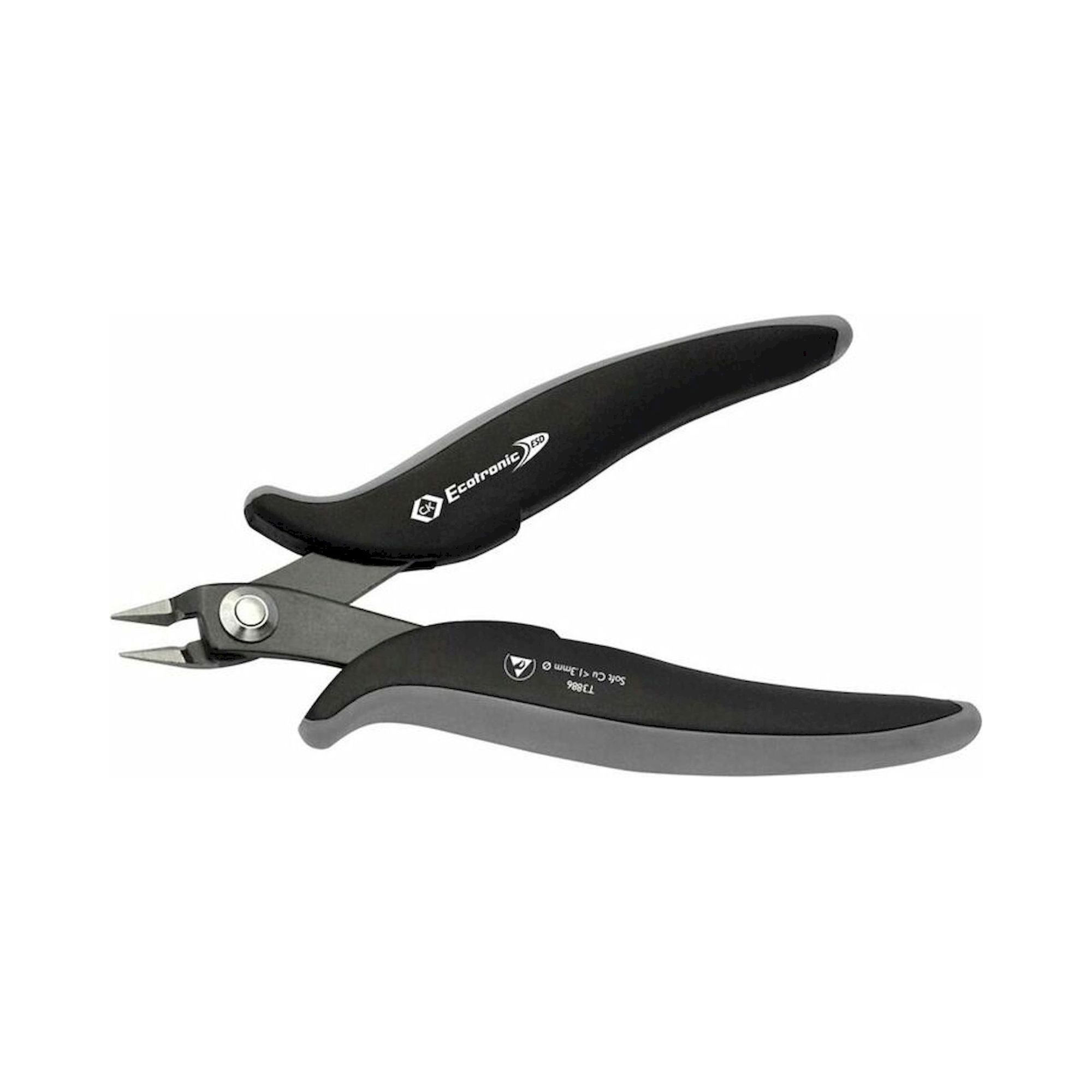 C.K T3886. Ecotronic ESD side cutters, head flattened, slim design, 139 mm