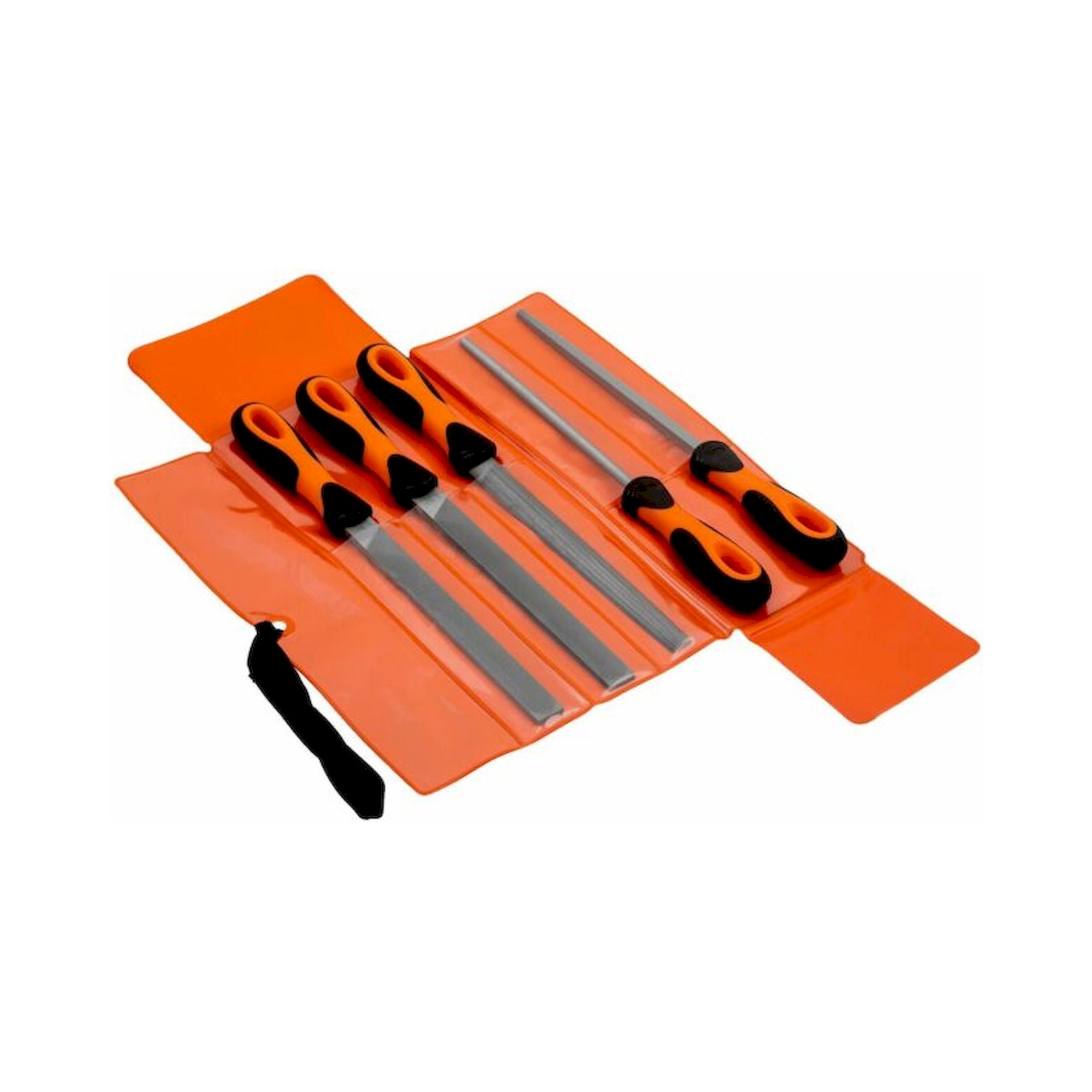 Bahco 1-478-08-1-2. ERGO™ Feilensatz, 4 x Bastardhieb/1 x Halbschlicht 200 mm 5-teilig