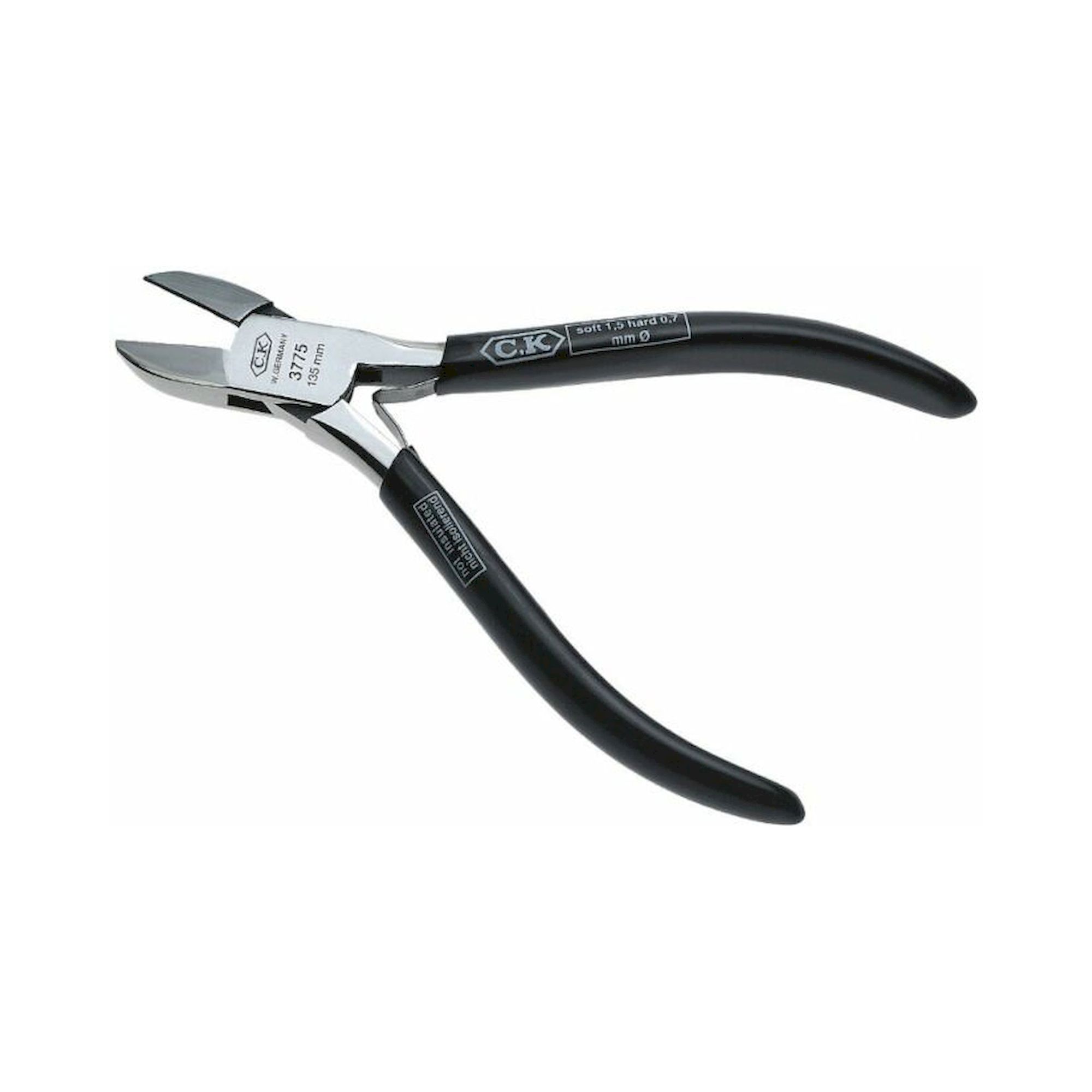 C.K T3775EF. Precision side cutters, without bevel, 135 mm