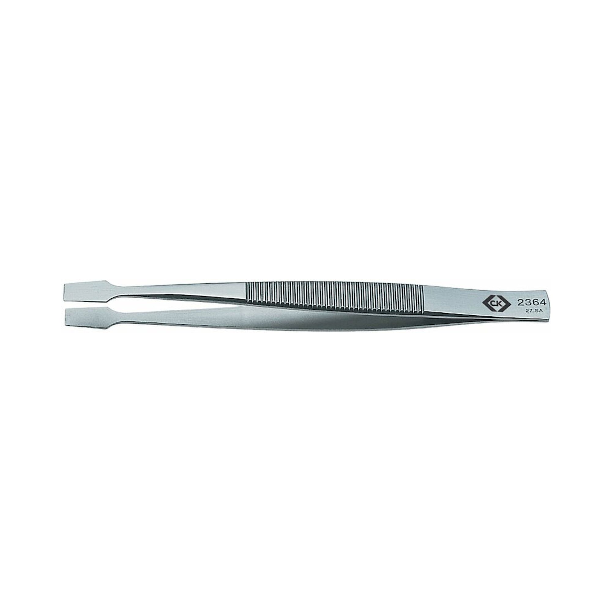 C.K T2364. Gripping tweezers, square flat tips, type 127.SA, 105 mm