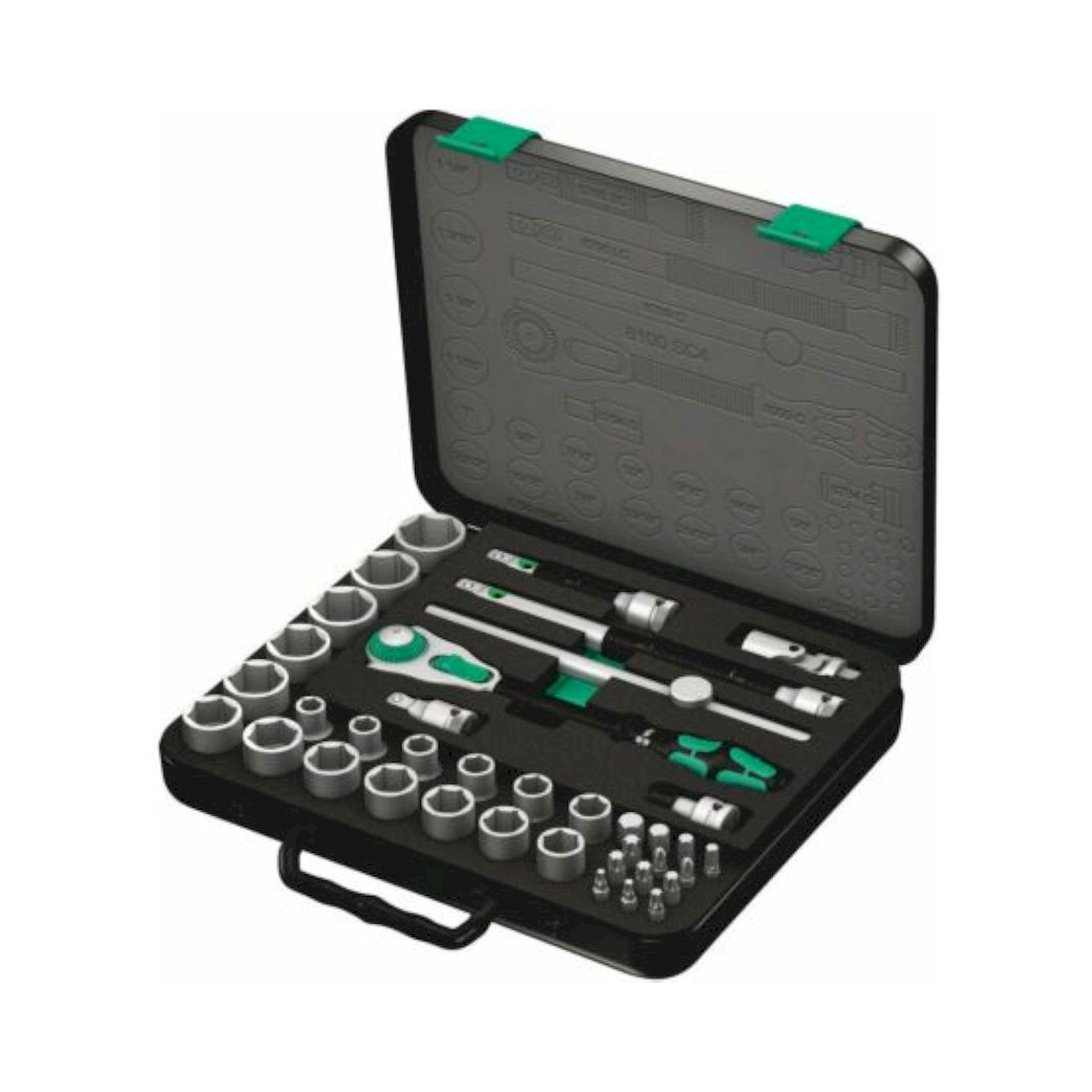 Wera 05003647001. Speed-Knarrensatz, 1/2"-Antrieb, zöllig, 38-teilig