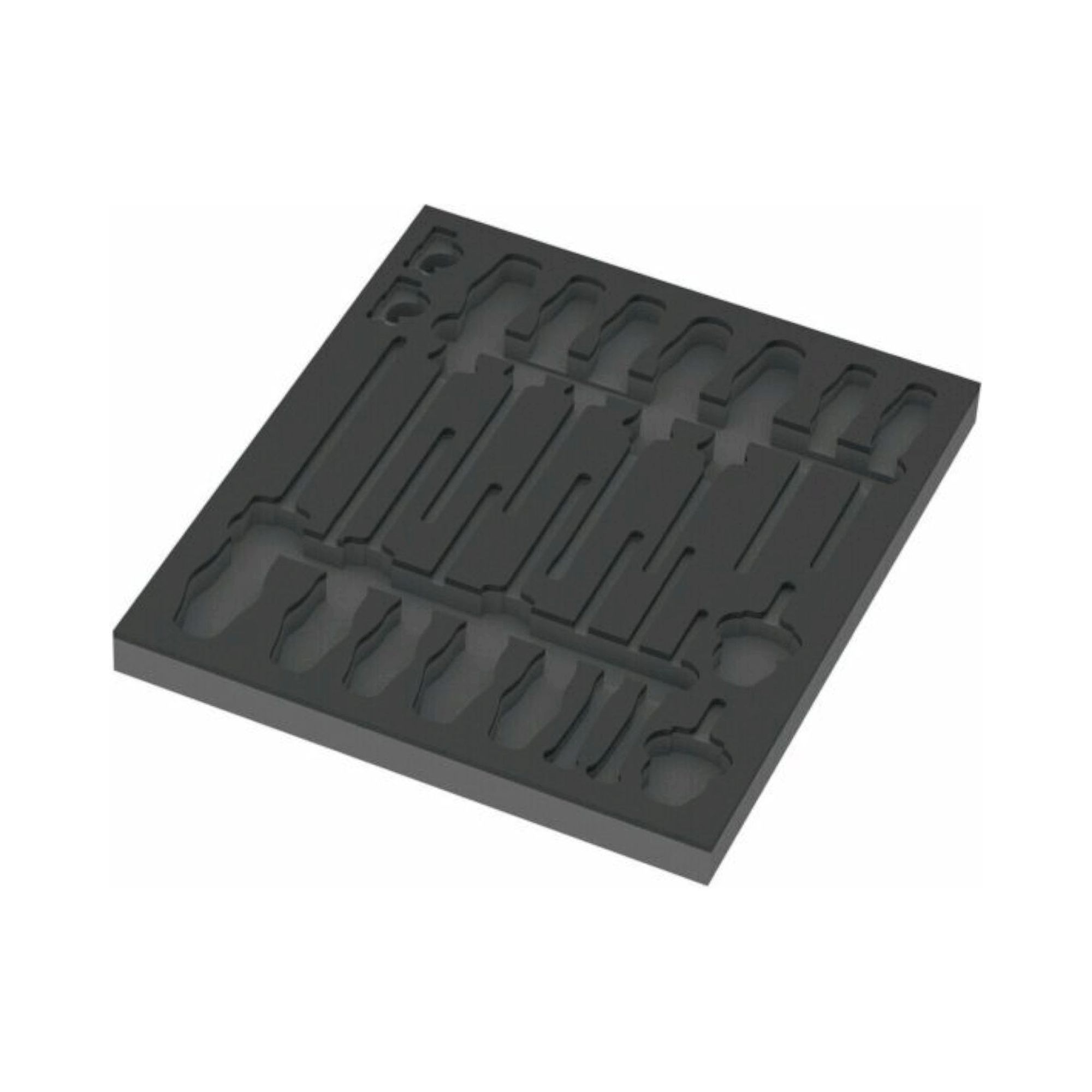 Wera 05137310001. Schaumstoffeinlage Schraubendreher Set 1, ohne Werkzeug, 344 x 30 x 392 mm