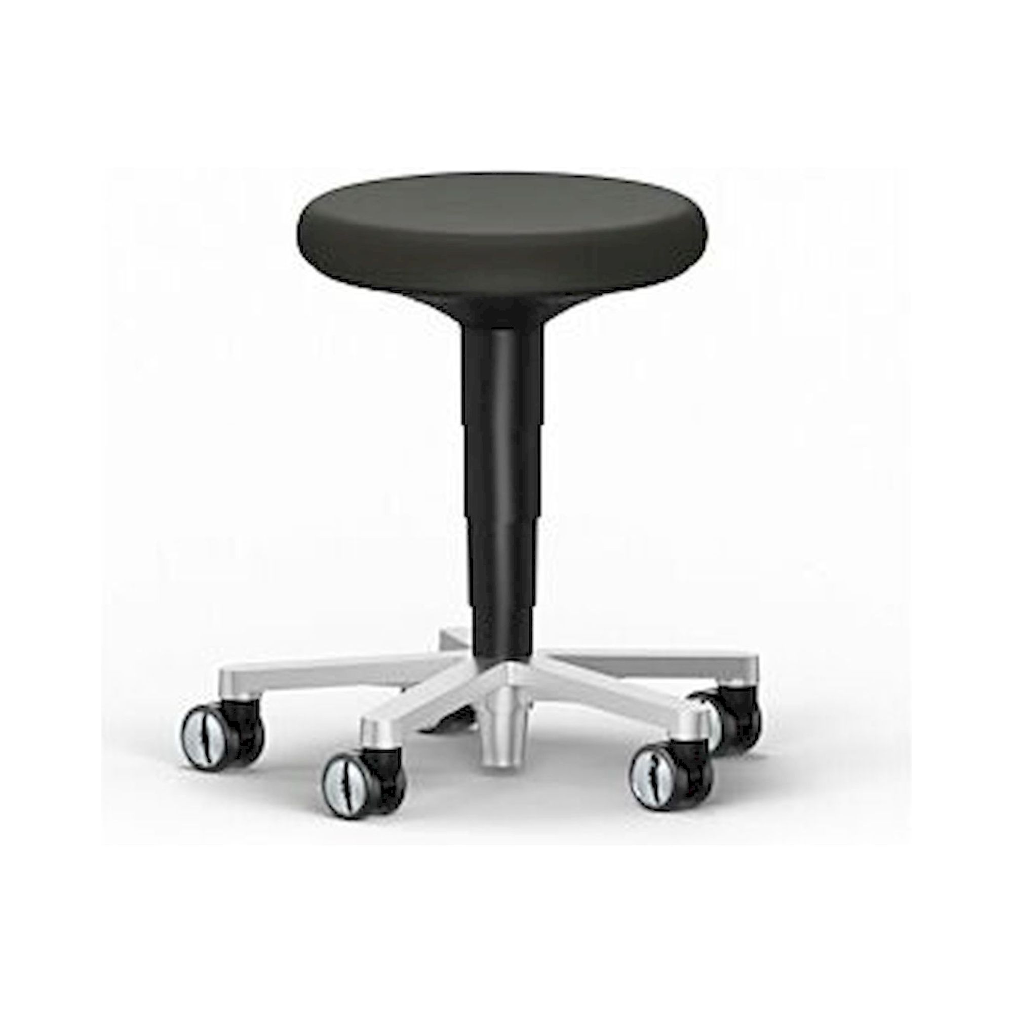 Bimos 9463R-MG01. Reinraum Hocker 2 mit Rollen, Kunstleder Magic schwarz