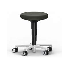 Bimos 9463R-MG01. Reinraum Hocker 2 mit Rollen, Kunstleder Magic schwarz