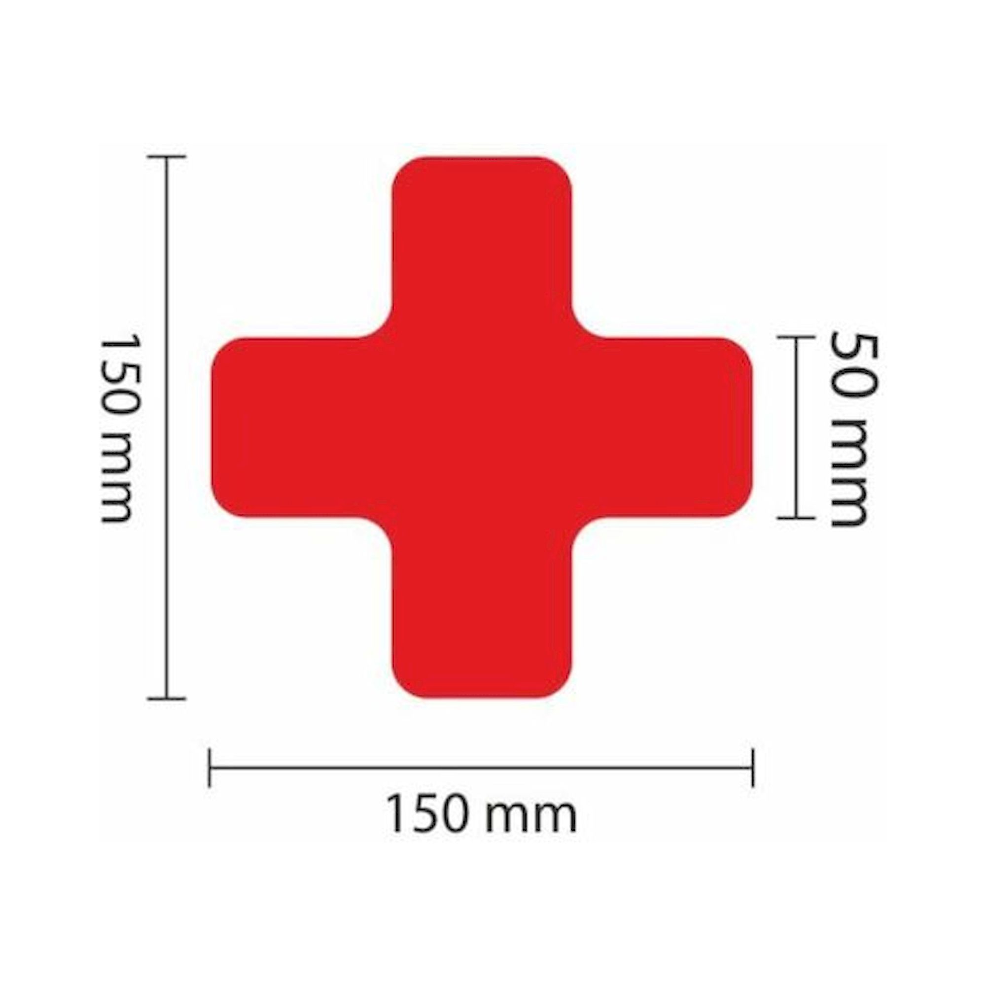1A Tapes 5110.01.062. WT-5110 Lagerplatzkennz. rot X-Stück 50mm (L:150mm), VPE 25 Stück