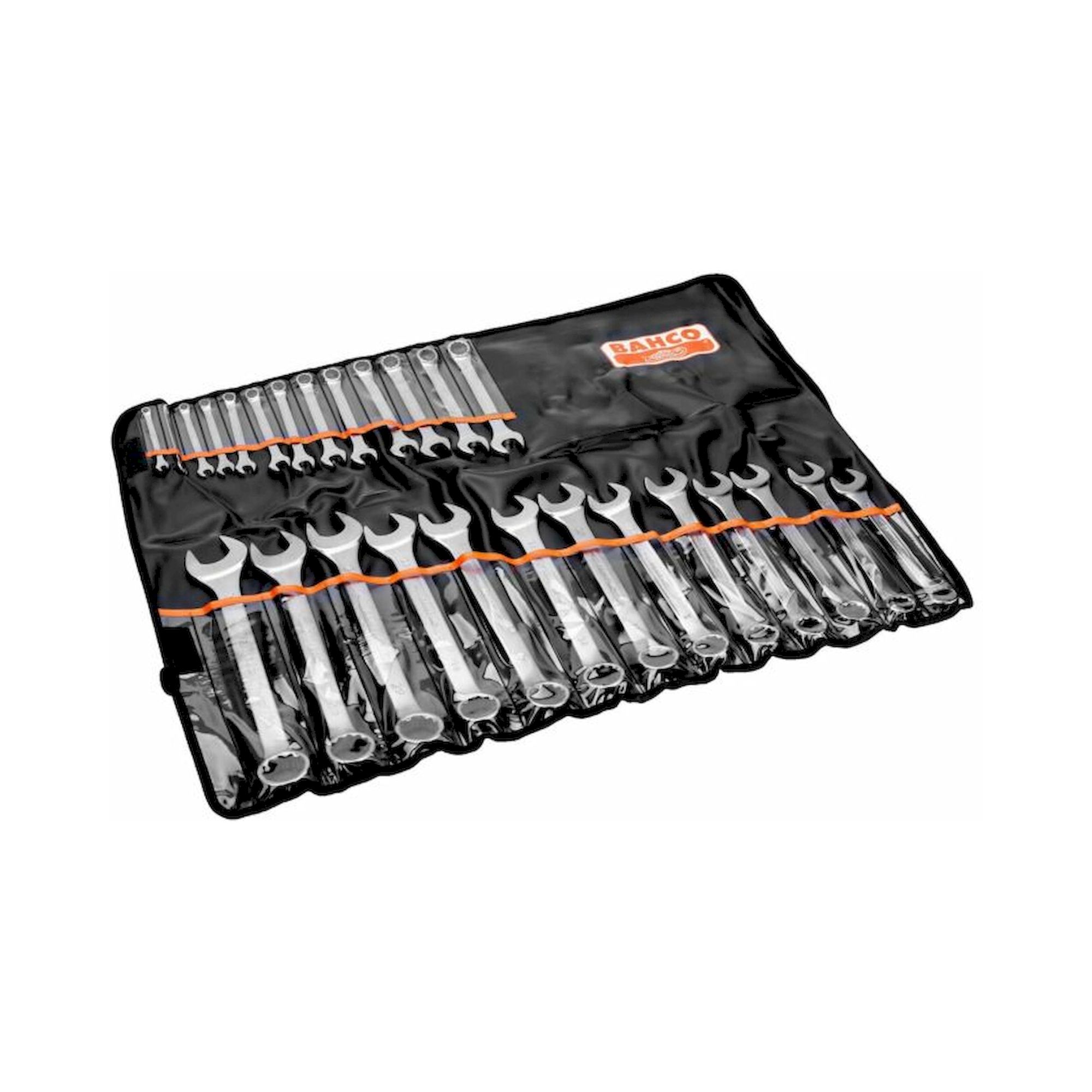 Bahco 111M/26T. Satz metrische Ring-Maulschlüssel – 26-teilig/Tasche