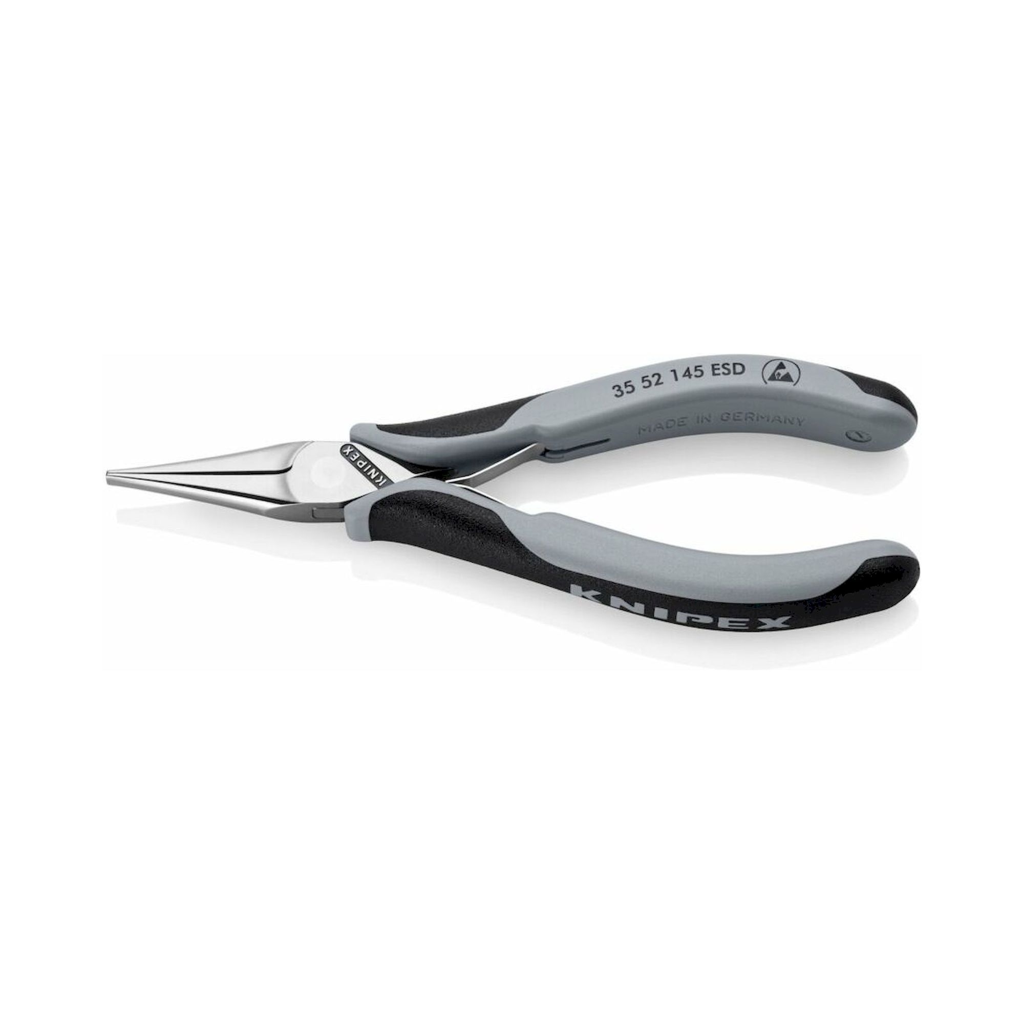 Knipex 35 52 145 ESD. ESD Elektronik-Greifzange, mit flachen, breiten Backen