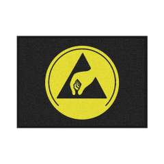 Schmutzfangmatte mit ESD Logo, 600 x 850x 8 mm