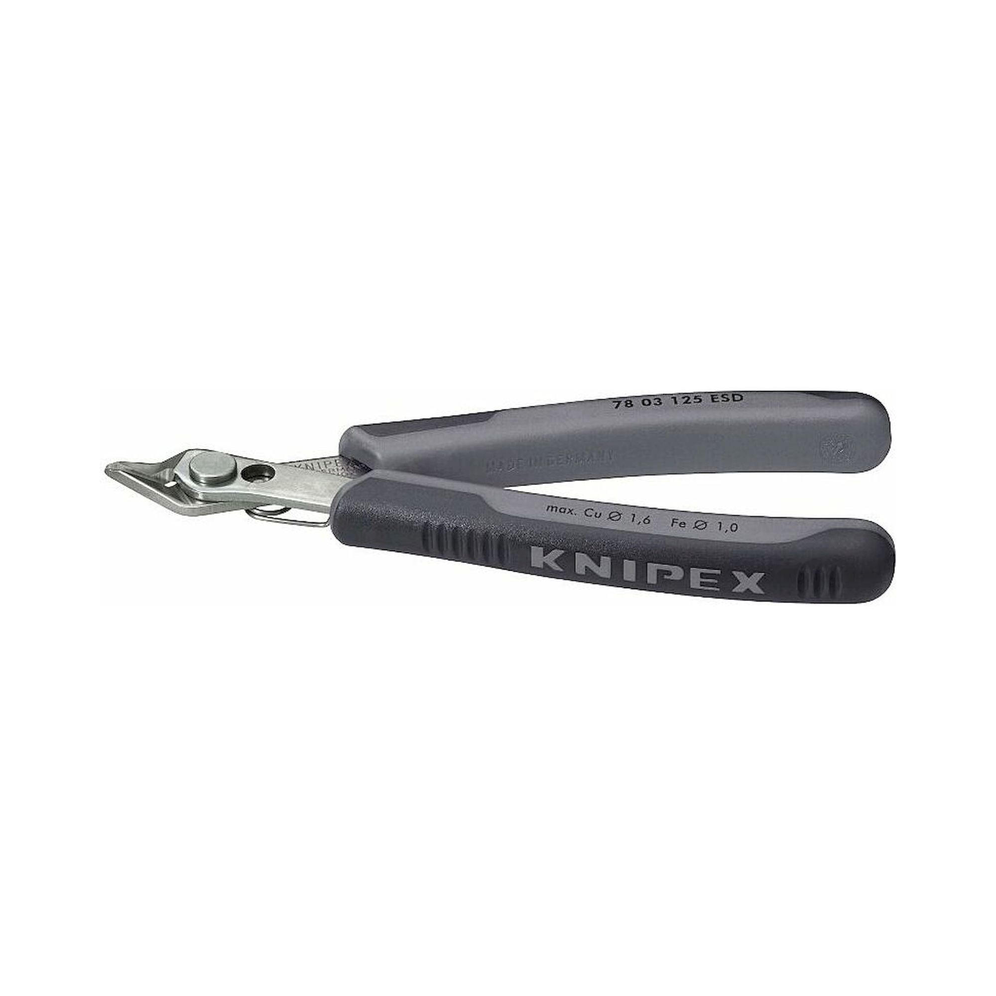 Knipex 78 03 125 ESD. ESD Electronic-Super-Knips, side cutter, fine, 125 mm