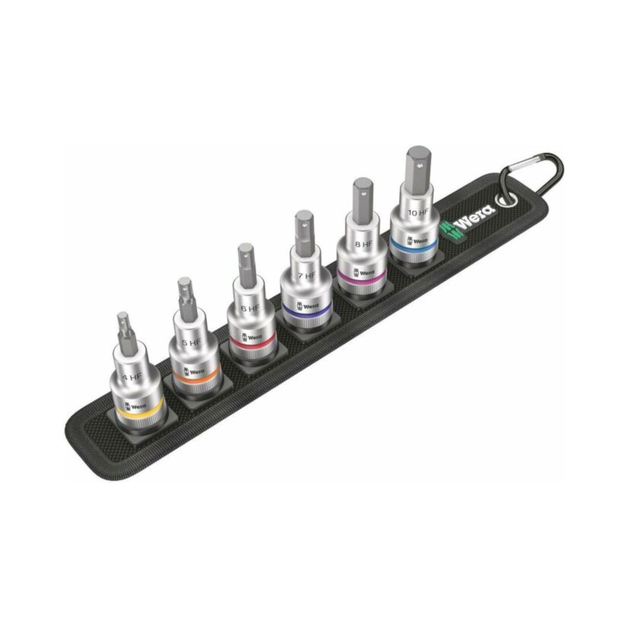 Wera 05003996001. Bitnuss-Satz Innensechskant, mit Haltefunktion, 1/2"-Antrieb, 6-teilig