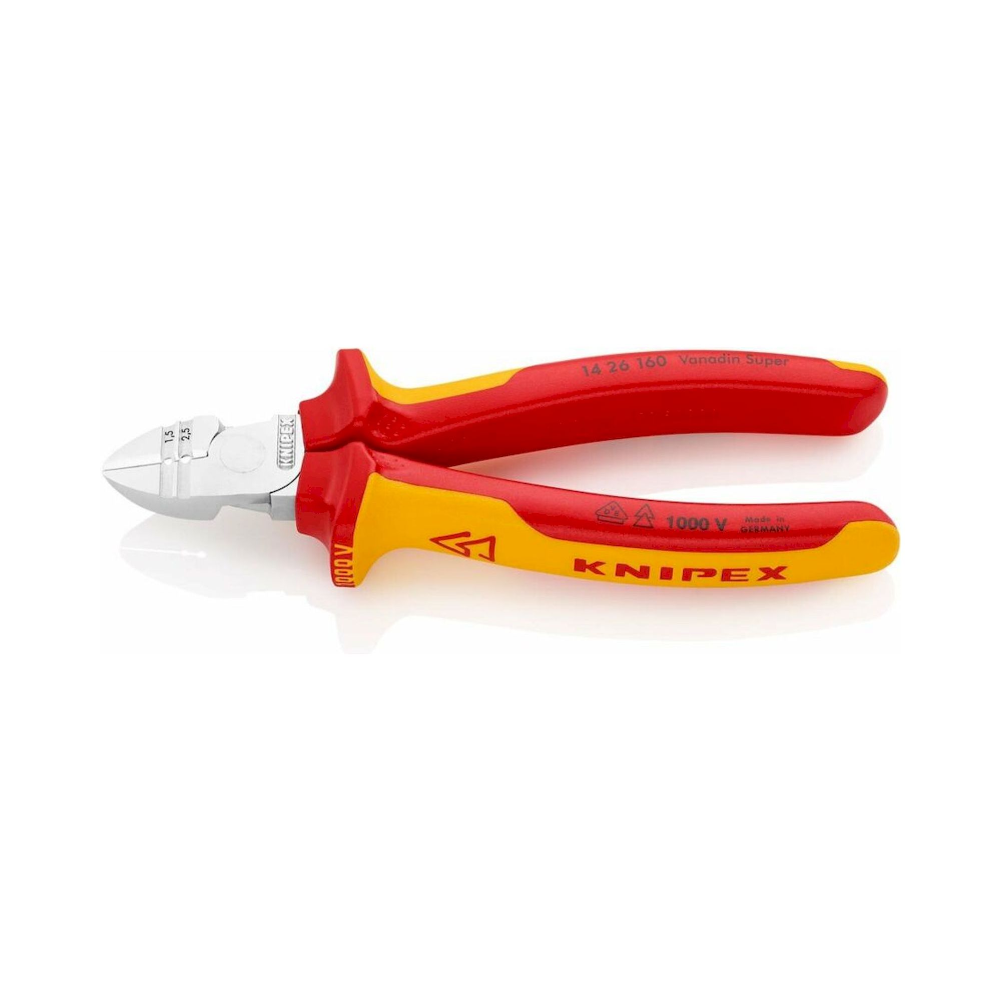 Knipex 14 26 160. wire  stripper, chrome-plated, insulated 160 mm