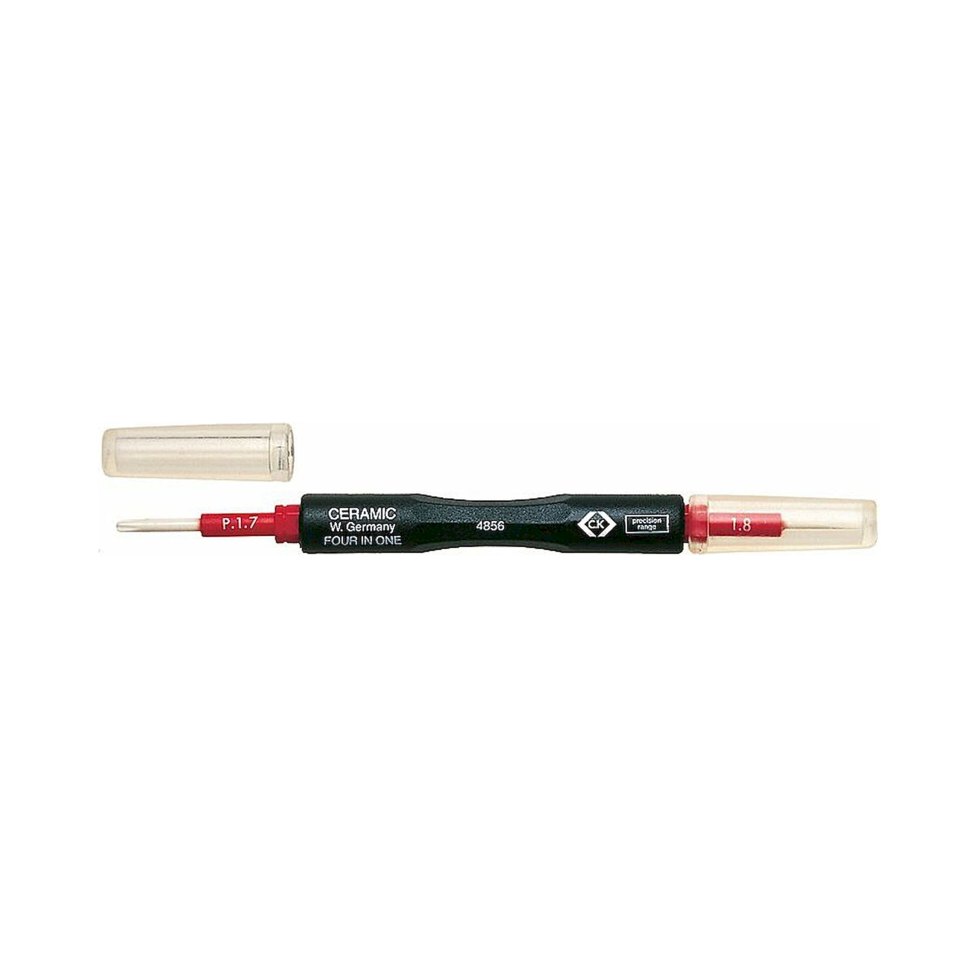 C.K T4856. Keramiktrimmer mit 4 Klingen, Schlitz: 0,9 / 1,8 mm, Phillips: PH0 / PH0 spezial, 155 mm