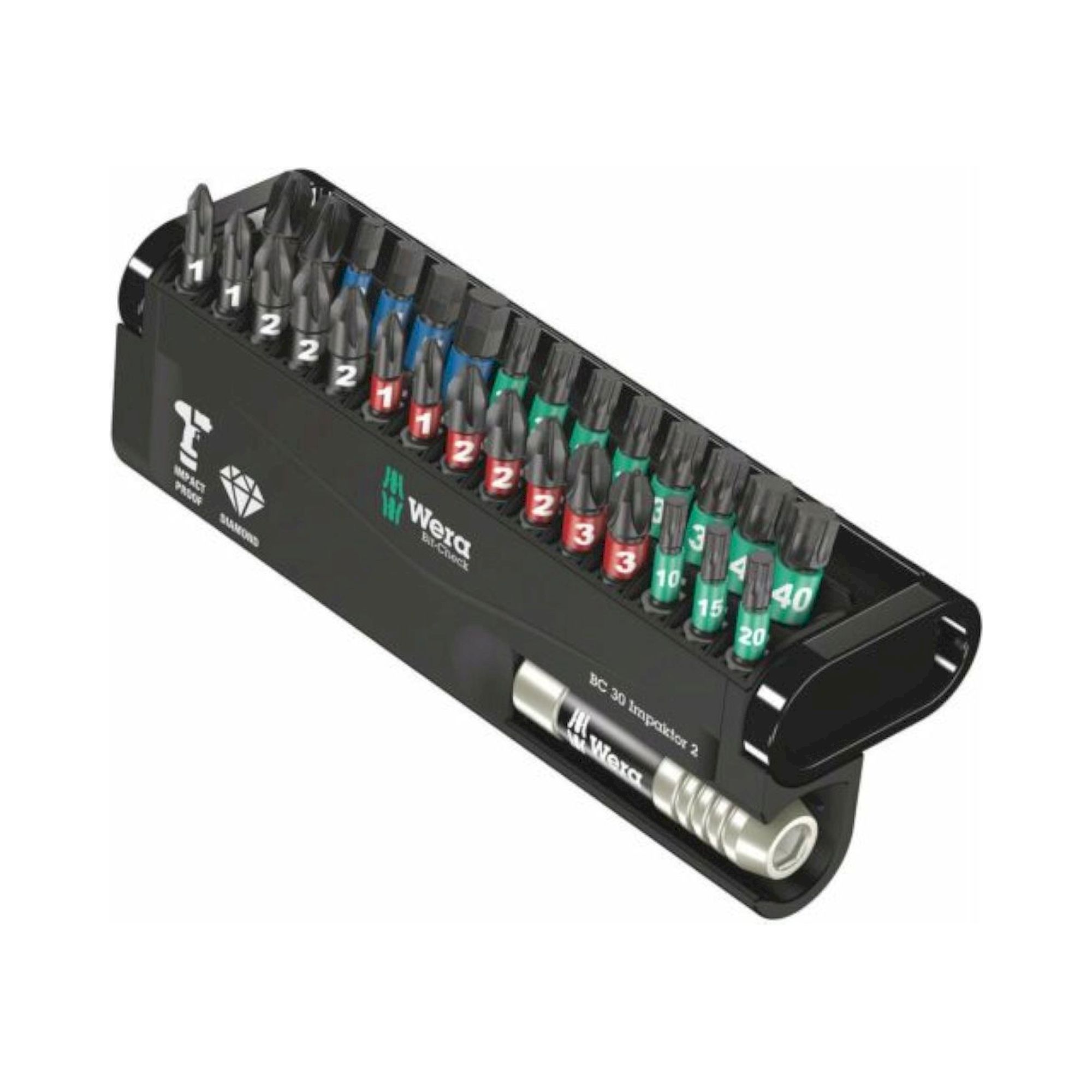 Wera 05057697001. Bit-Check 30 Impaktor 2, 30-teilig