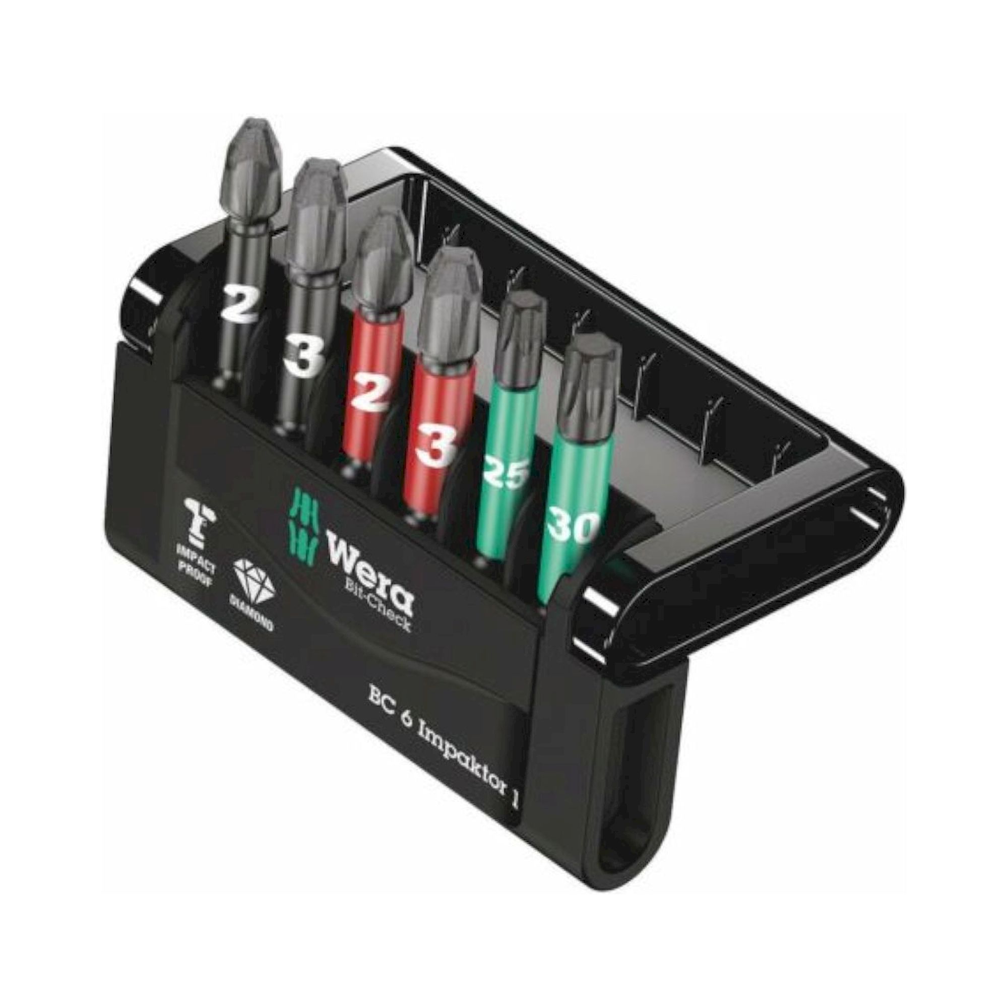 Wera 05057695001. Bit-Check 6 Impaktor 1, 6-teilig