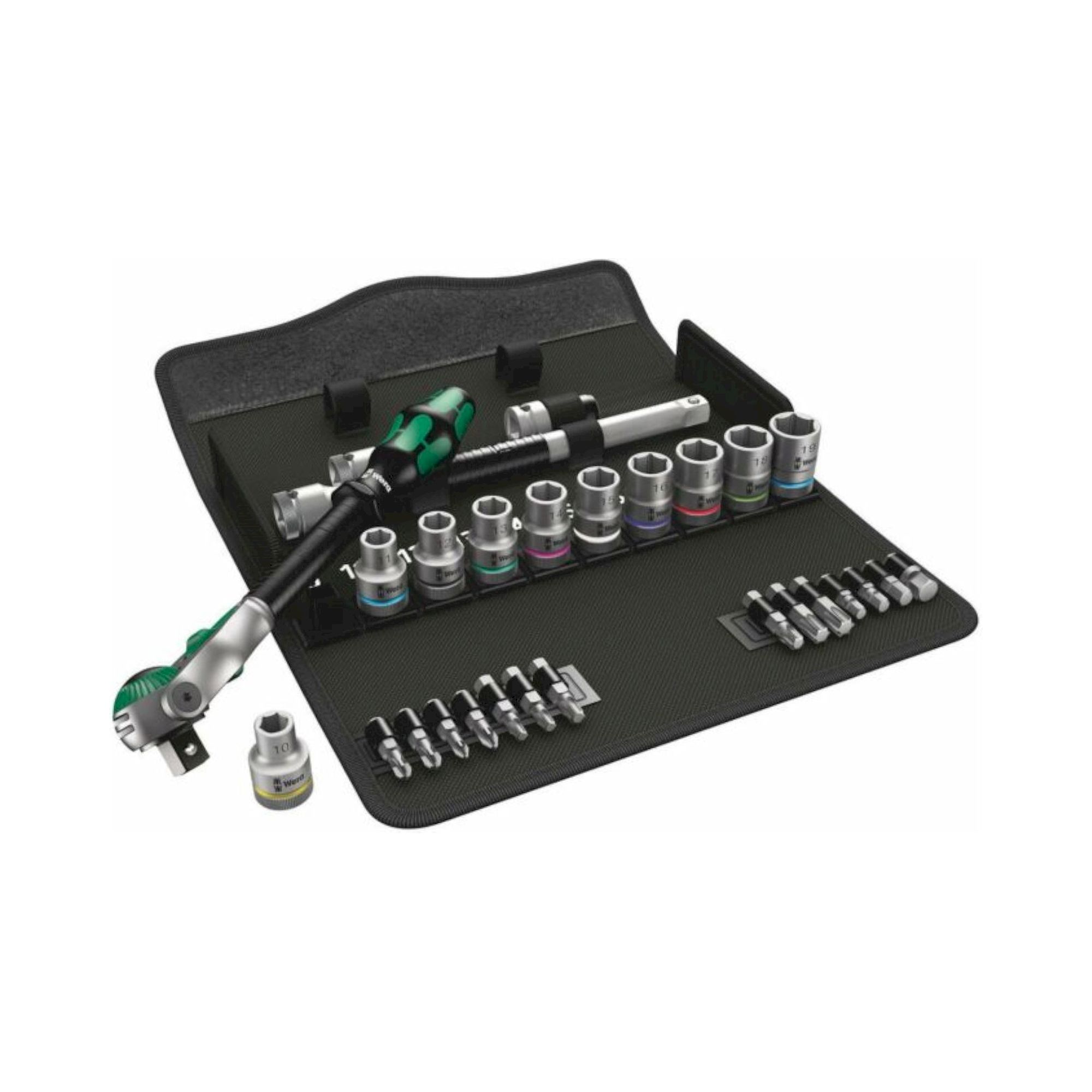 Wera 05004076001. Speed-Knarrensatz, 1/2"-Antrieb, metrisch, 28-teilig