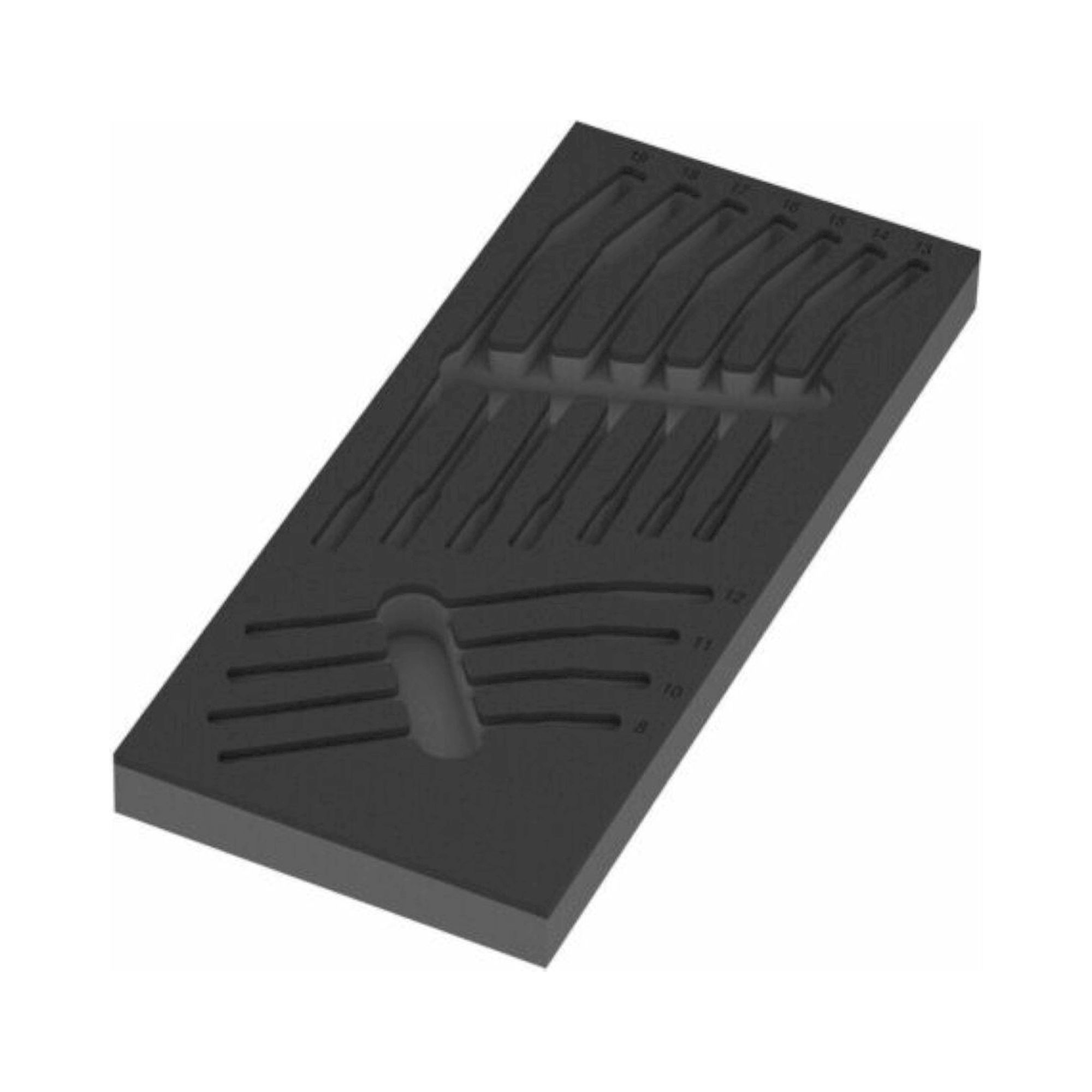 Wera 05137333001. Schaumstoffeinlage 6001 Joker Switch Set 1, ohne Werkzeug, 172 x 30 x 392 mm
