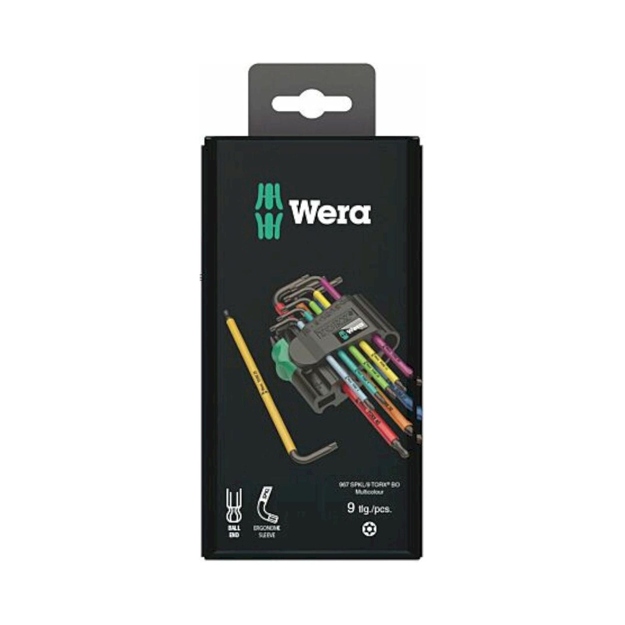 Wera 05073599001. Winkelschlüsselsatz, BlackLaser, 9-teilig