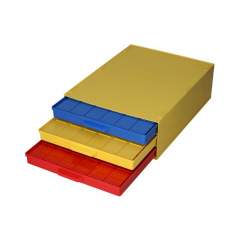 Licefa 8900044. ESD SMD Schrank 340/22 ESD-DIS, 3 Schubladen á 36x SMD Box N3, bunt