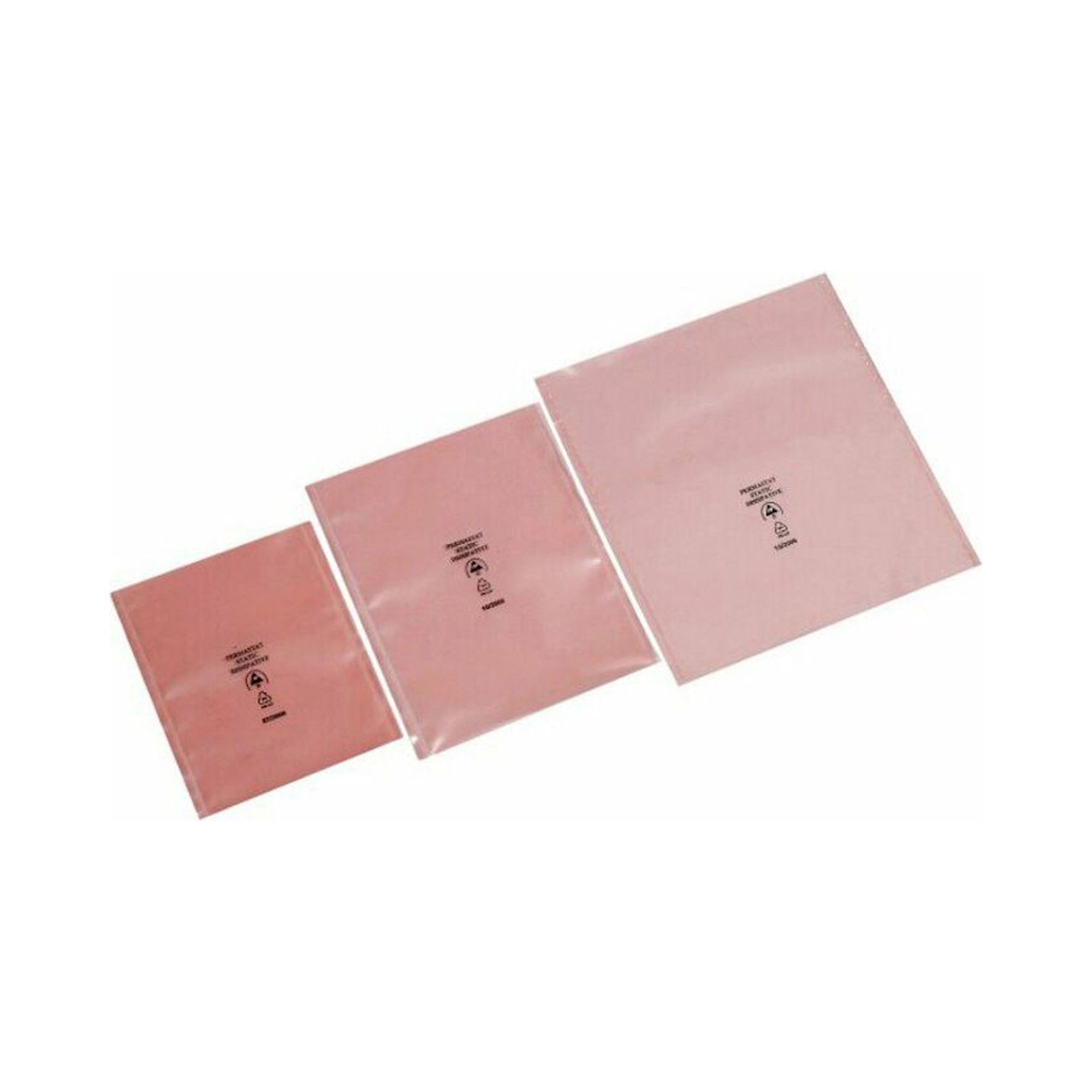 Warmbier 3110.367.1. ESD PERMASTAT Verpackungsbeutel, rosa, 500 x 600 x 0,06 mm