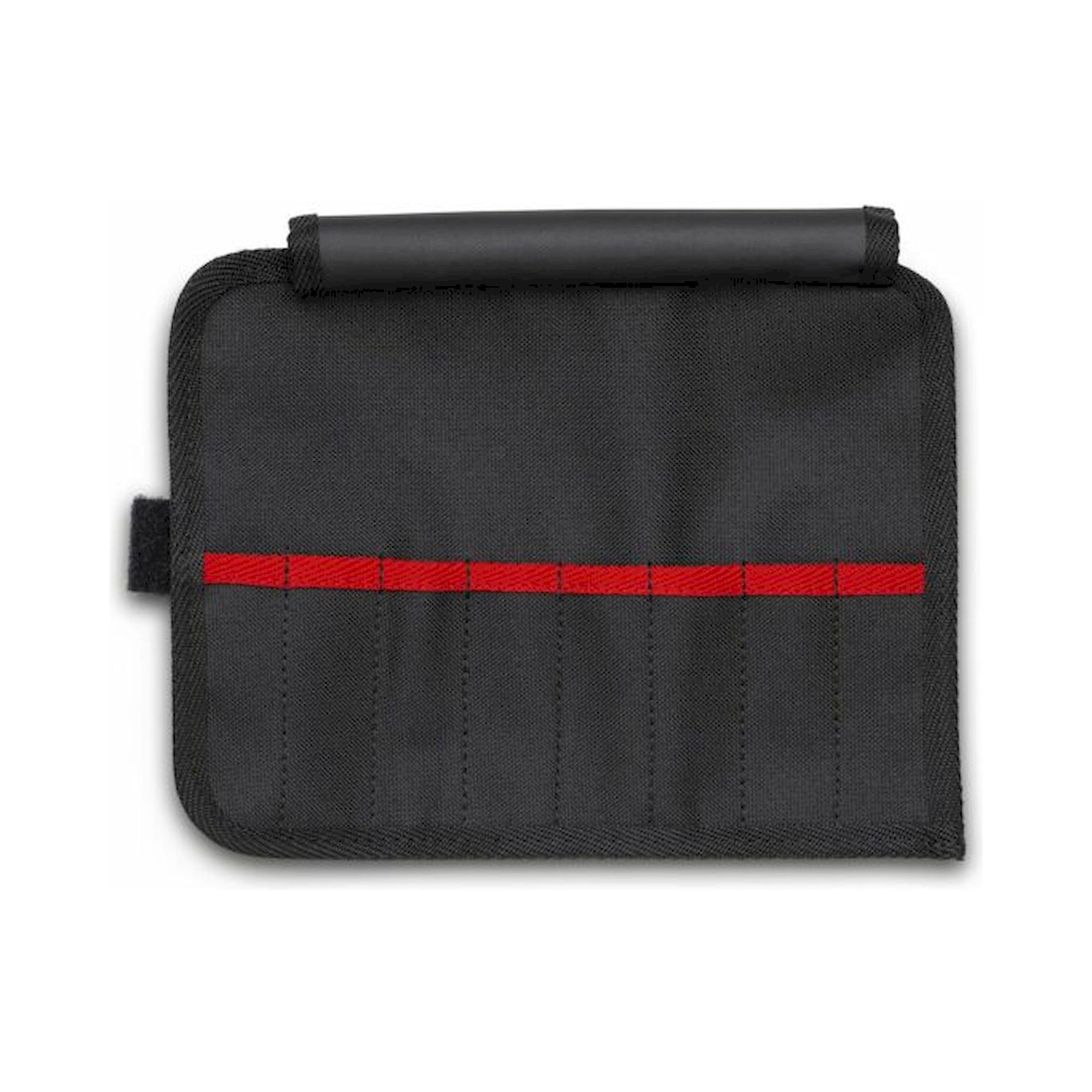 Knipex 00 19 92 V02 LE. Werkzeug-Rolltasche für Pinzetten, 7 Fächer