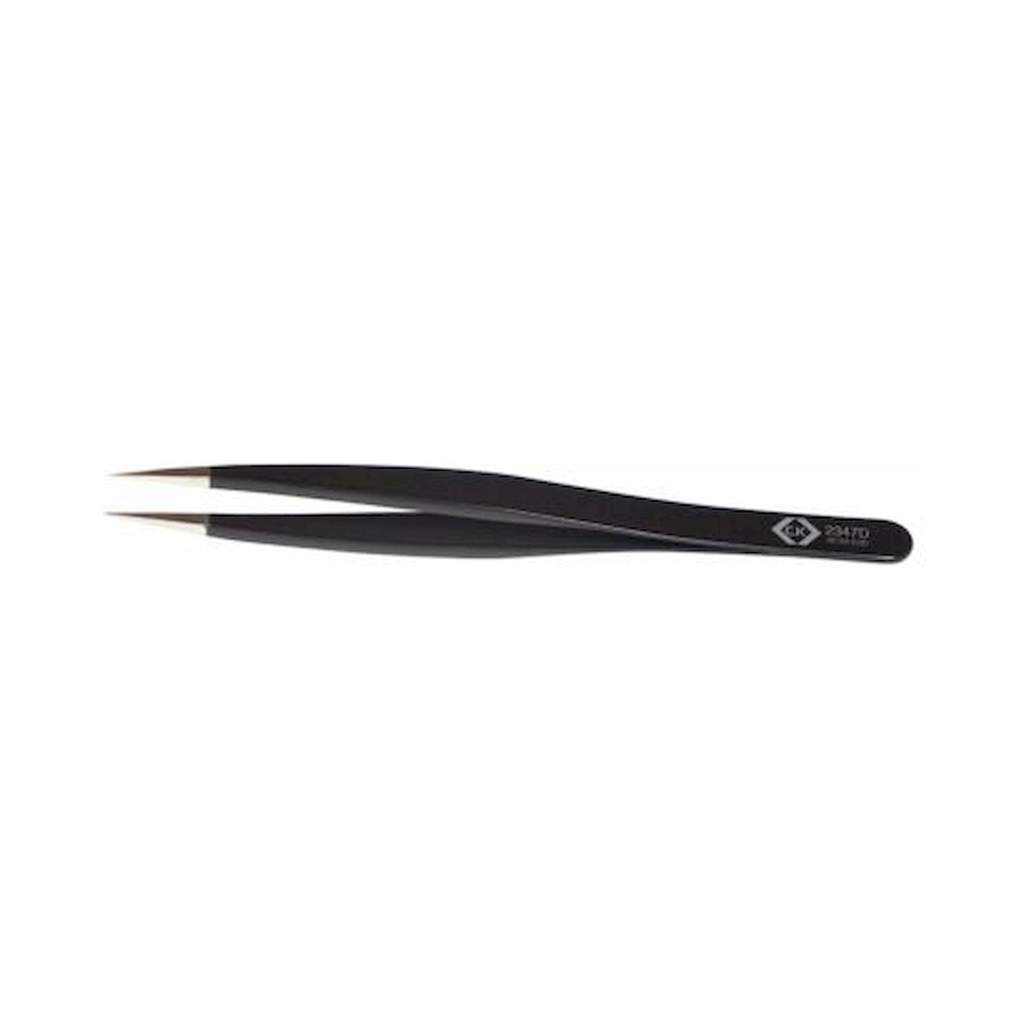 C.K T2347D. ESD precision tweezers, straight, type 00.SA ESD, 122 mm