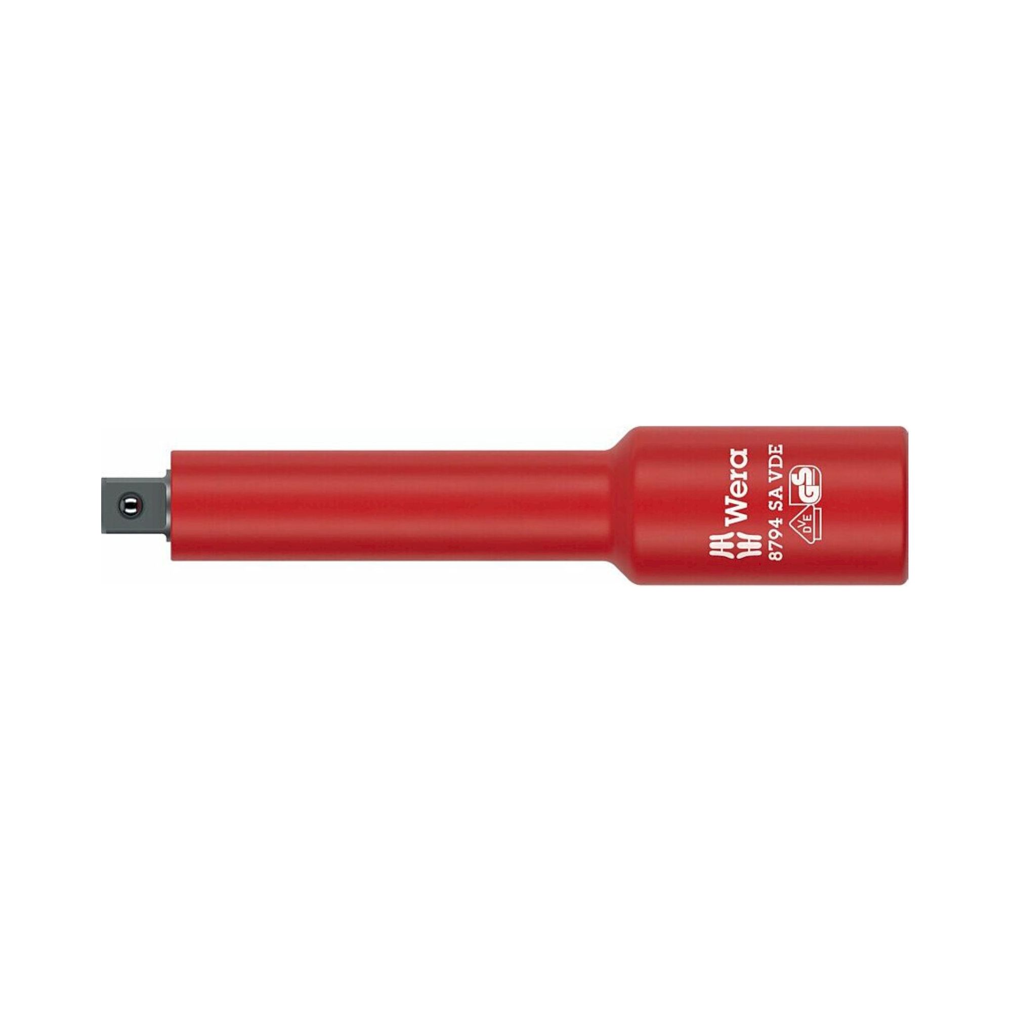 Wera 05005950001. Verlängerung, isoliert, kurz, 1/4", 1/4" x 91 mm