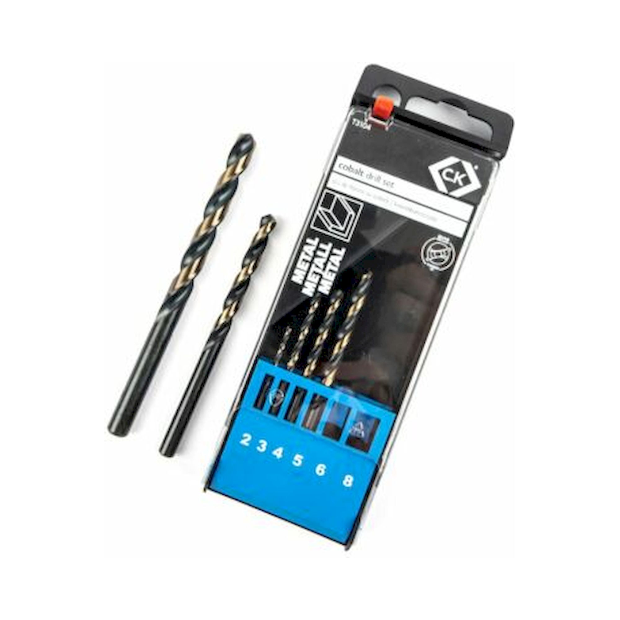 C.K T3104. Cobalt drill set, 6 pieces
