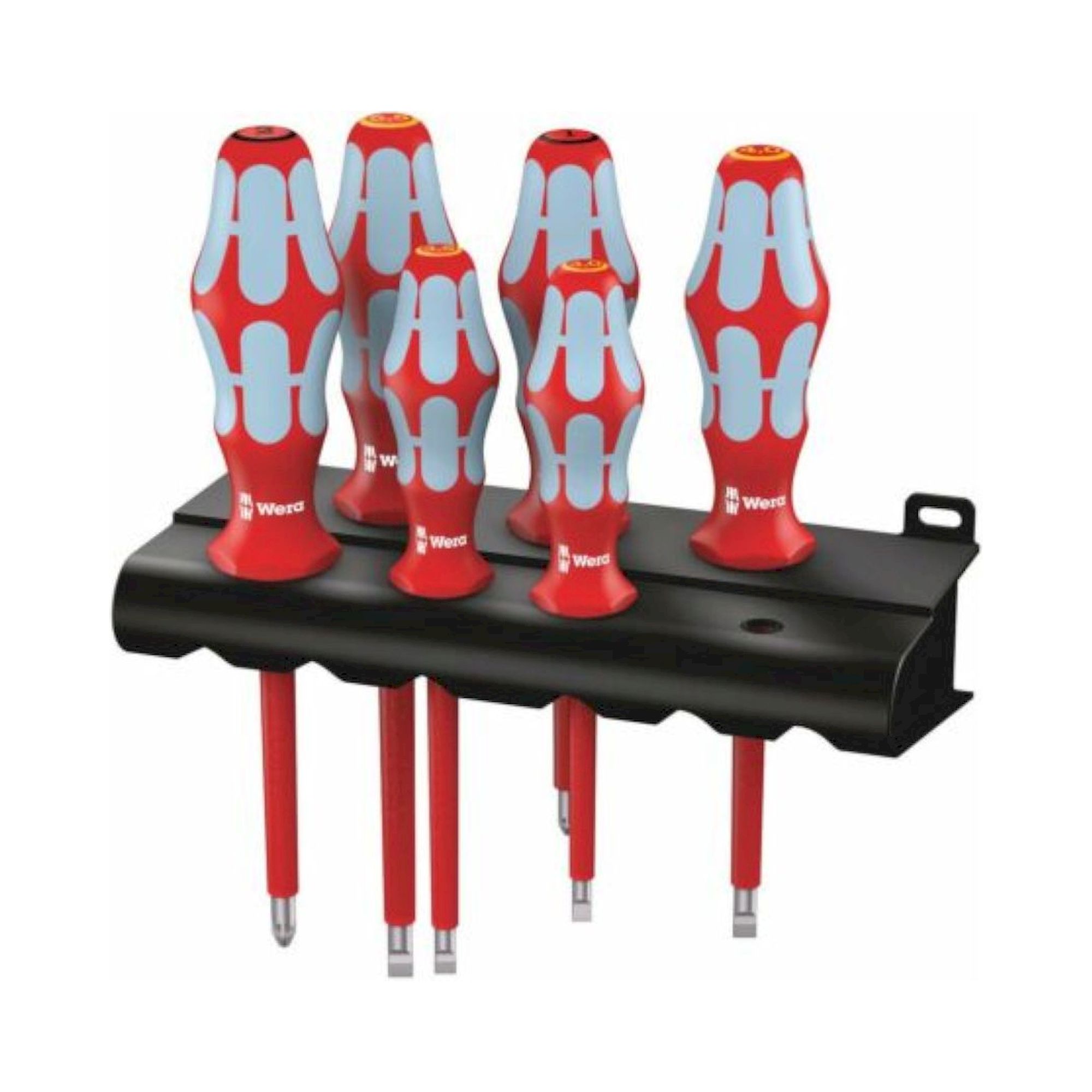 Wera 05022745001. Schraubendrehersatz, Edelstahl + Rack, 6-teilig