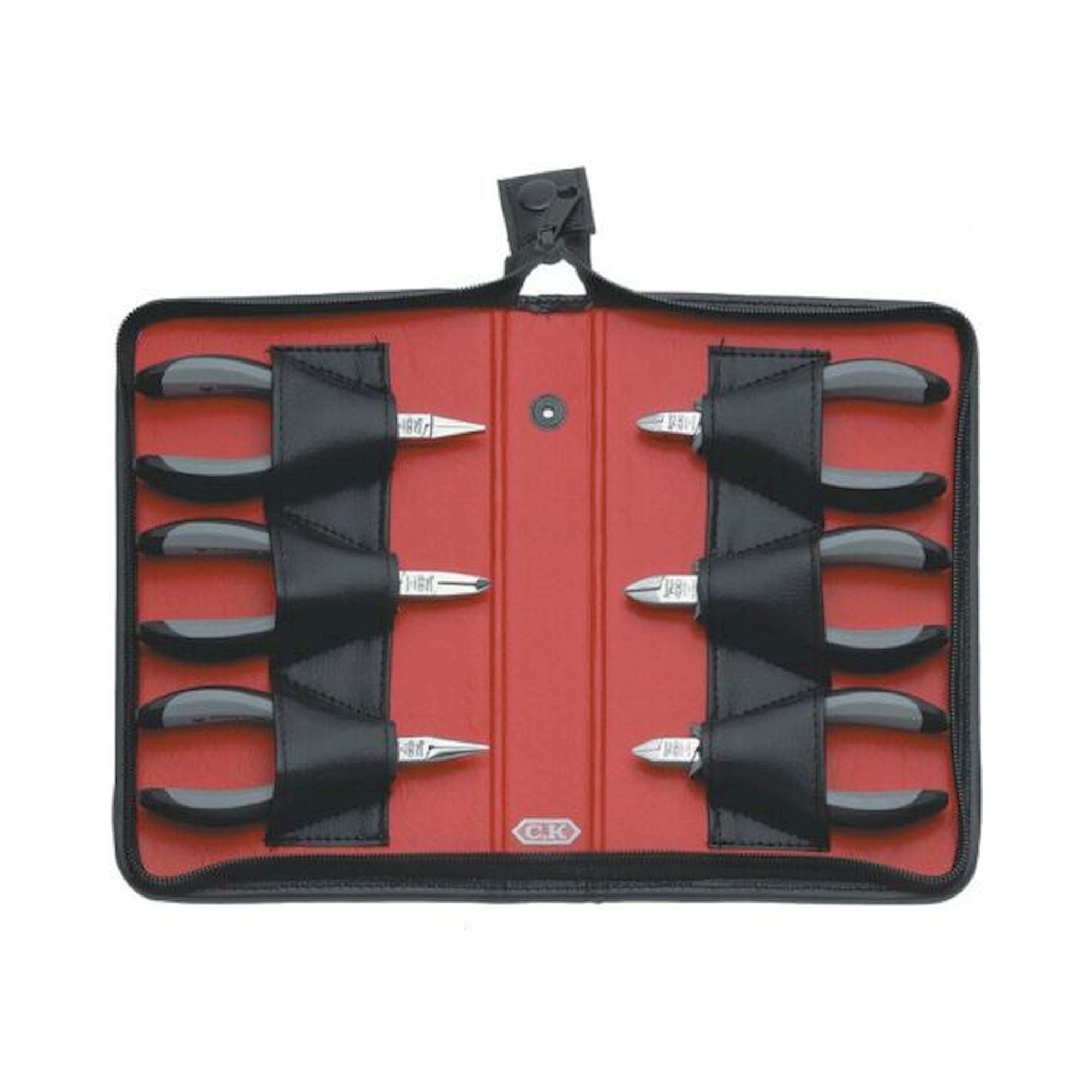 C.K T3703D. Sensoplus ESD electronics pliers set, 6 pieces, 235x150x30 mm