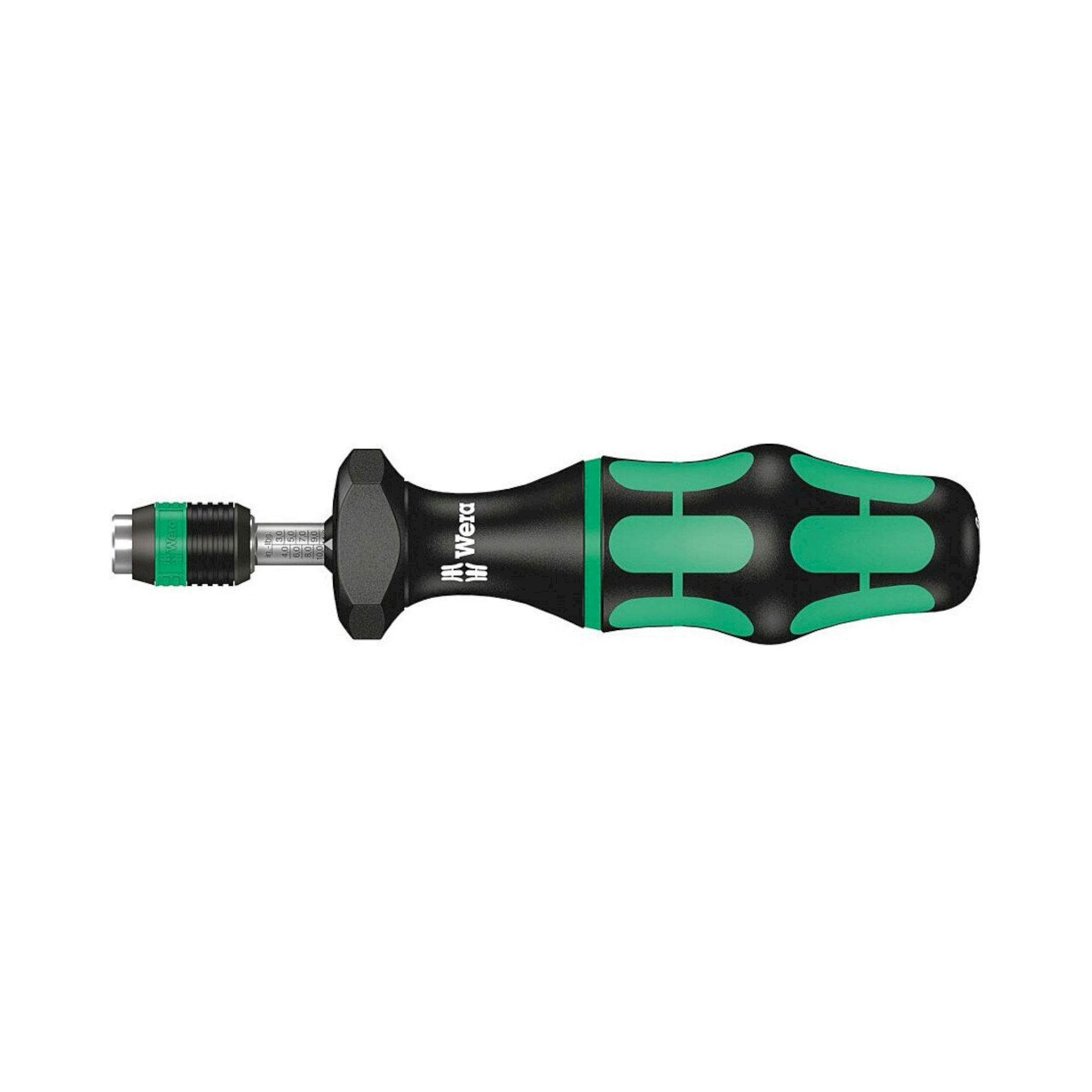 Wera 05074710001. Drehmomentschraubendreher, einstellbar, Rapidaptor Schnellwechselfutter, 2,5-11,5 in. lbs.