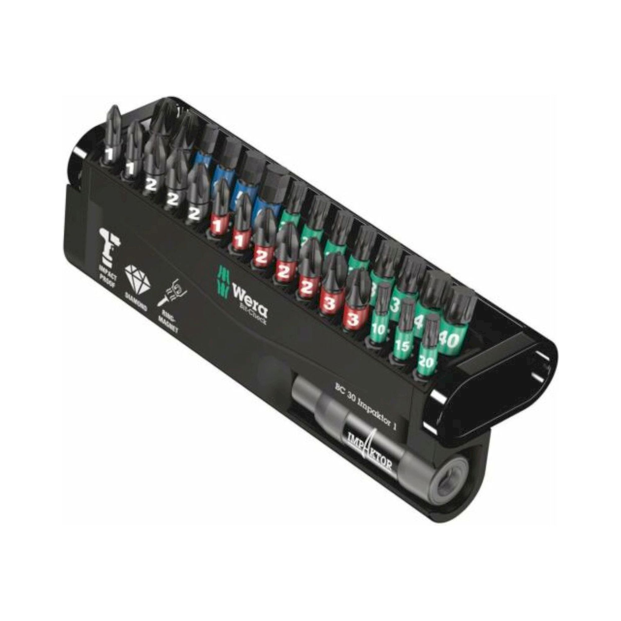 Wera 05057690001. Bit-Check 30 Impaktor 1, 30-teilig