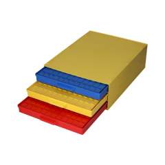 Licefa 8900042. ESD SMD Schrank 340/22 ESD-DIS, 3 Schubladen á 144x SMD Box N1, bunt