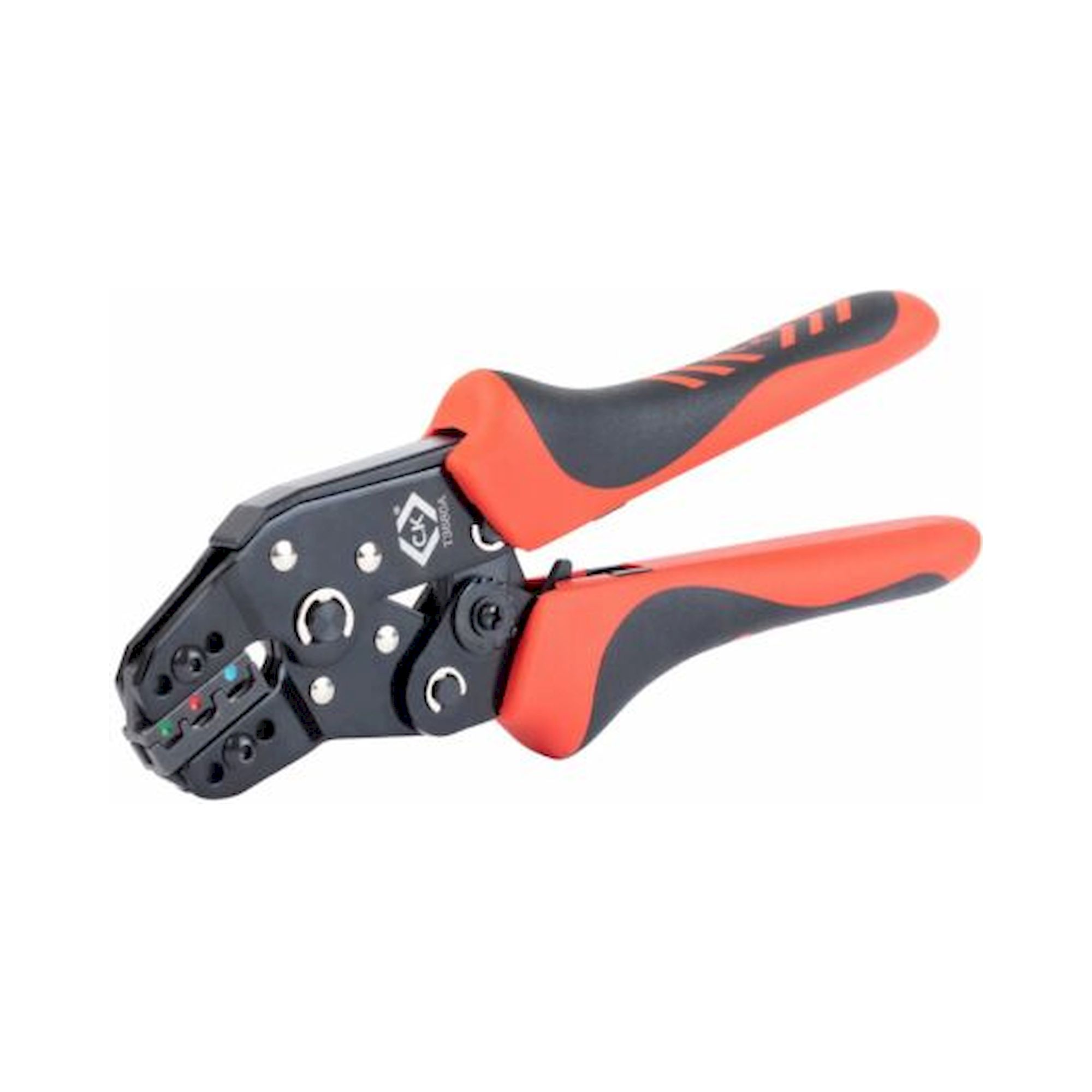 C.K T3680A. Crimping pliers with ratchet mechanism for insulated cable connectors, 0.25-2.5 mm2