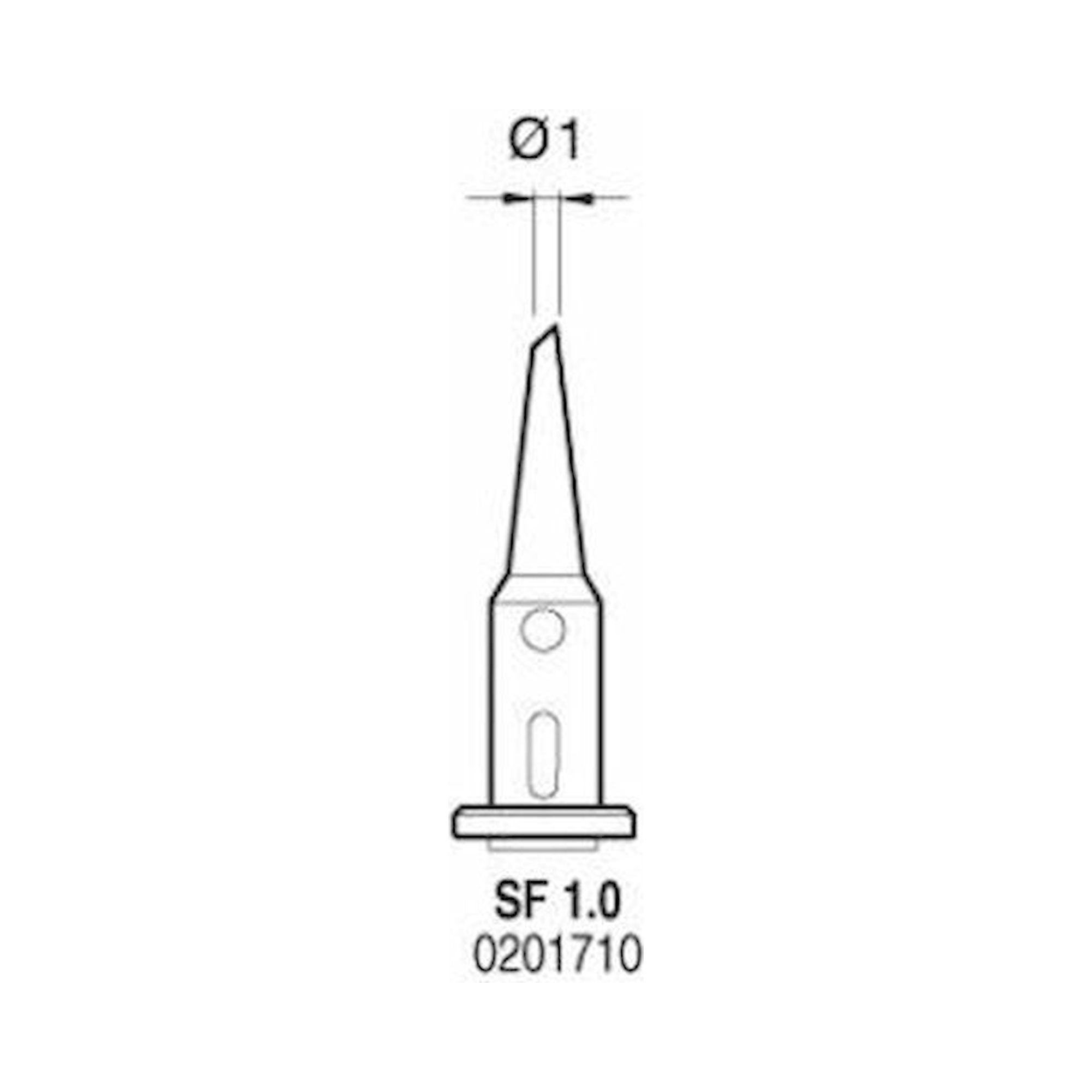 JBC 0201710. Lötspitze SF 1.0 für Gaslötkolben SG1070