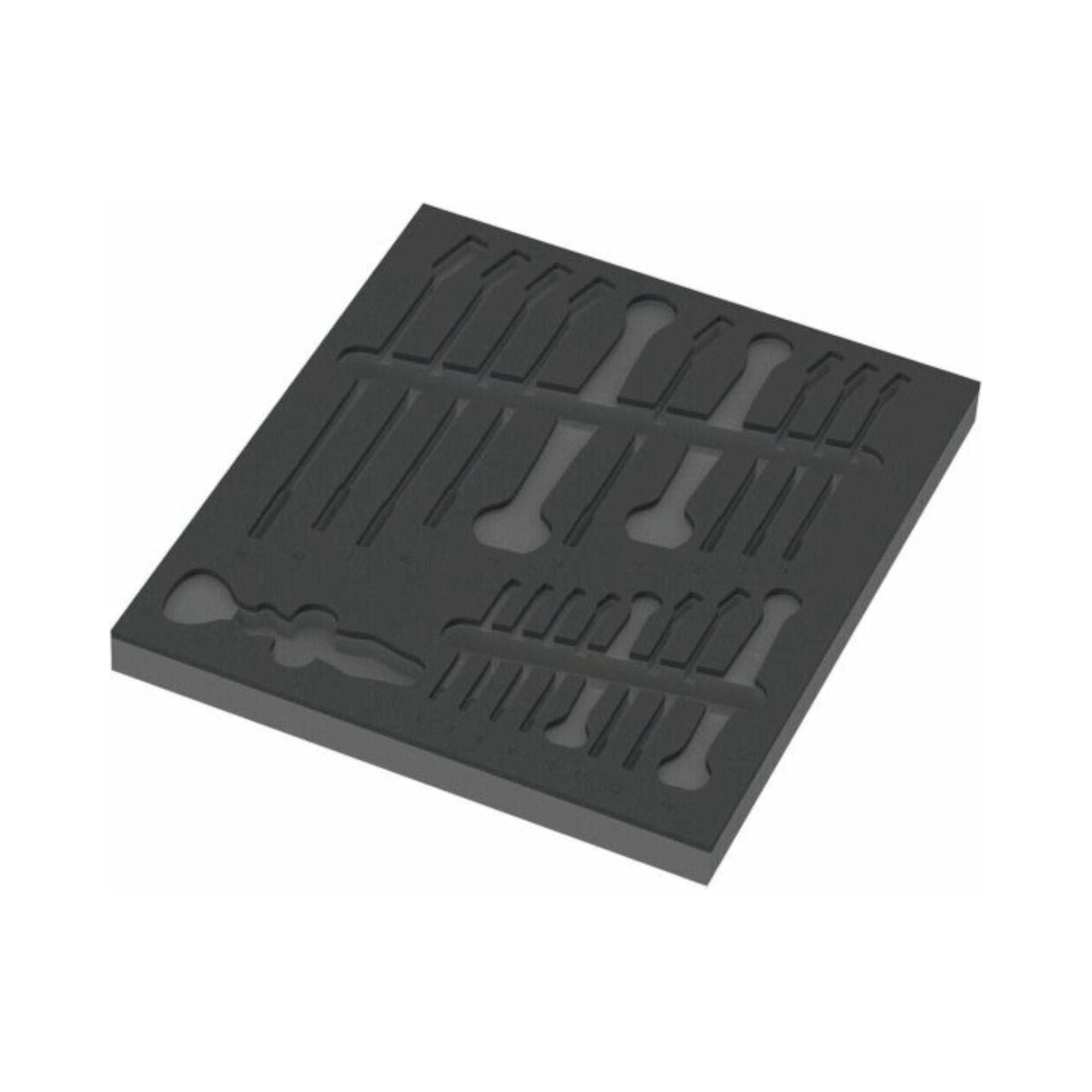 Wera 05137331001. Schaumstoffeinlage 6003 Joker Set 1, ohne Werkzeug, 344 x 30 x 392 mm