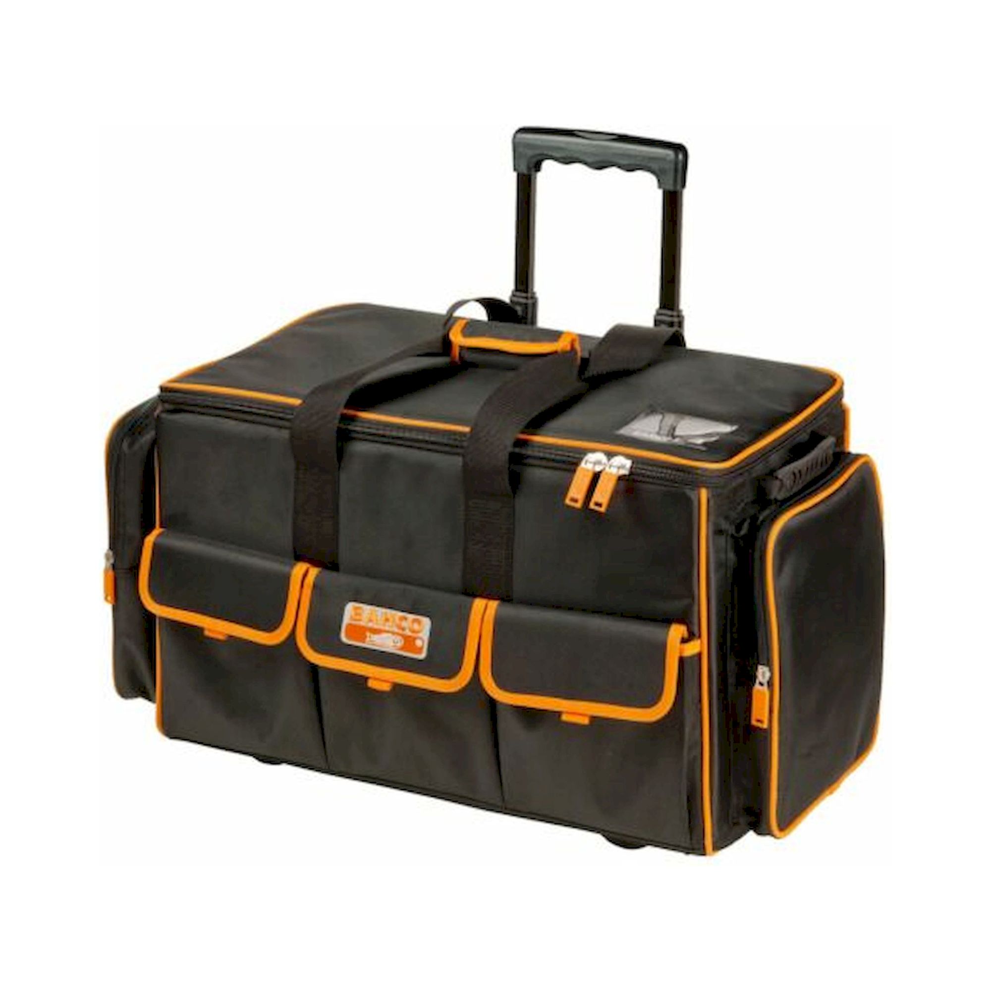 Bahco 4750FB2W-24A. Stoff-Werkzeugtaschen mit Teleskopgriff und Rädern, 73 l