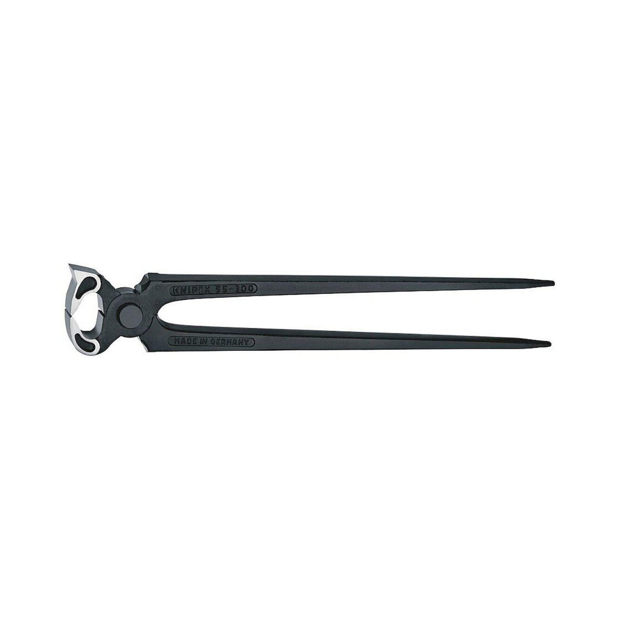 Knipex 55 00 300 SB. Hufbeschlagzange (Karosserieabreißzange), schwarz atramentiert, 300 mm (SB-Karte/Blister)