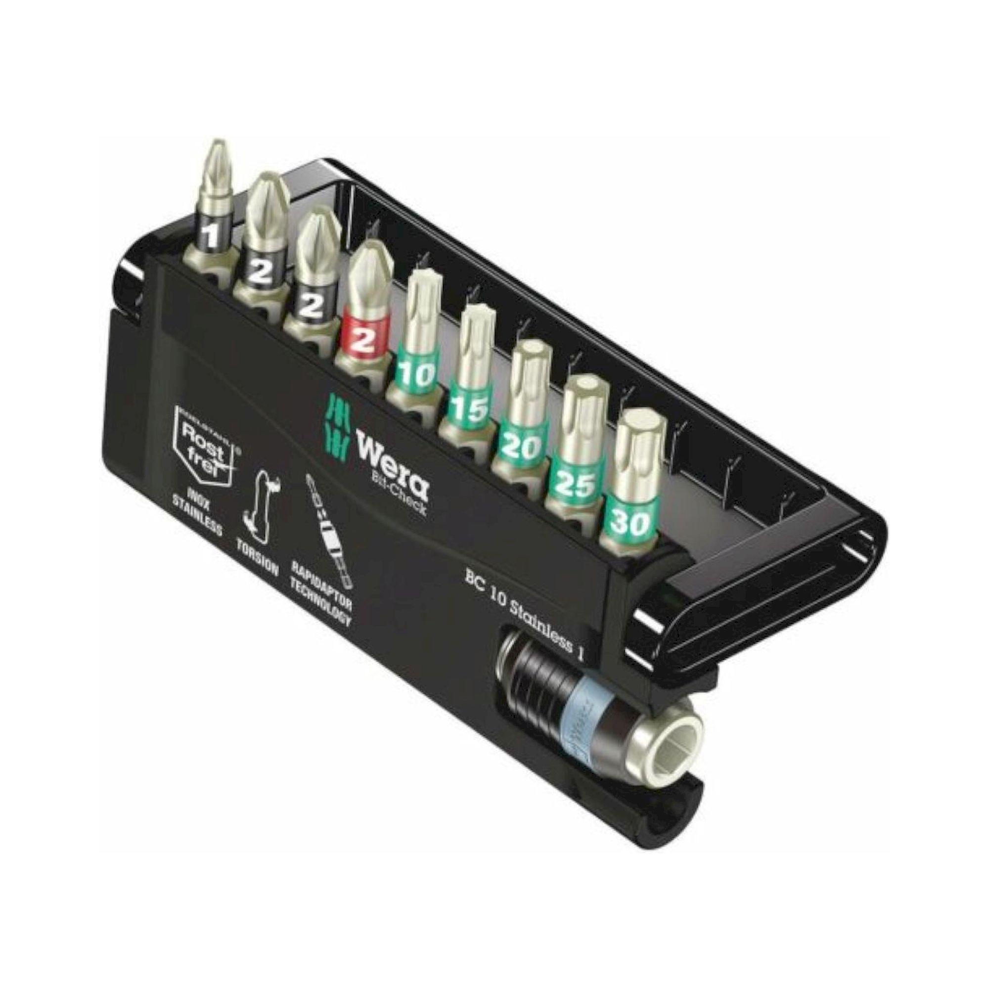 Wera 05071110001. Bit-Check 10 Stainless 1, 10-teilig