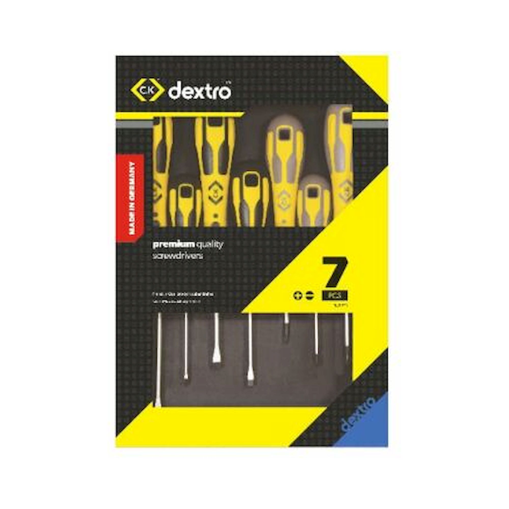 C.K T49162D. Screwdriver Set of 7 Slotted/PH