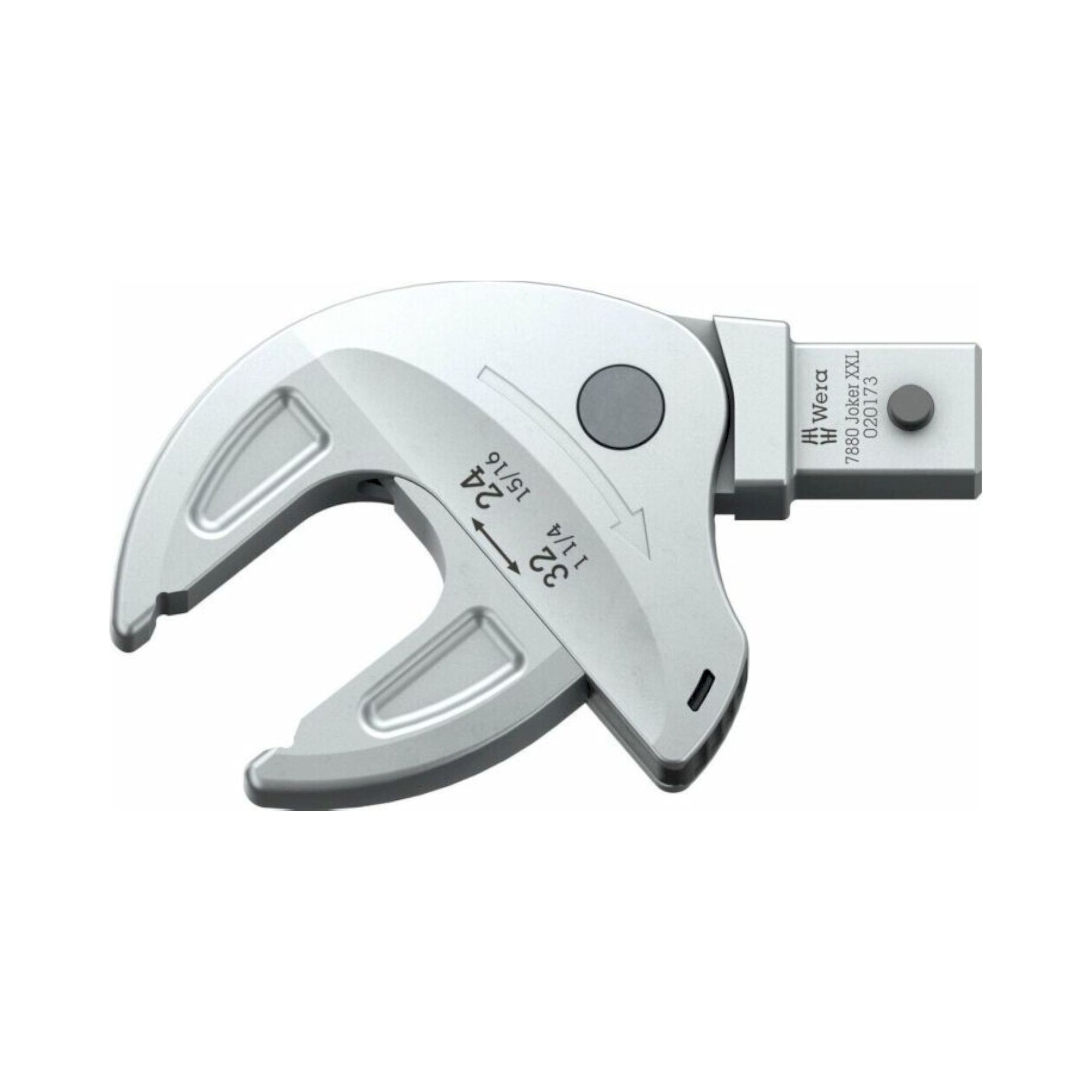 Wera 05020173001. Selbstjustierender Einsteck-Maulschlüssel für Schlüsselweite 24-32 mm, 14x18 mm, 15/16-1 1/4" x 113,5 mm